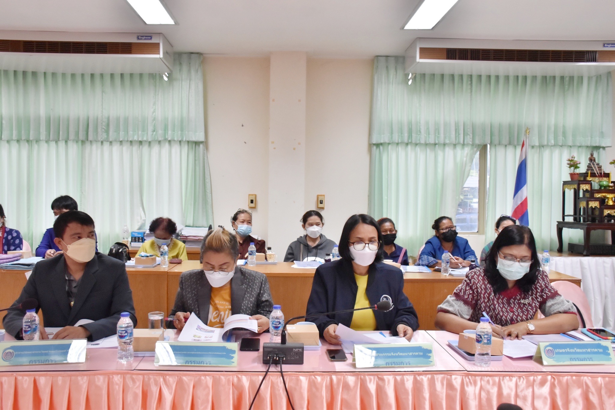 พช.มหาสารคามประชุมตัวแทนคณะกรรมการเครือข่ายองค์ความรู้ (Knowledge-Based OTOP : KB0) จังหวัดมหาสารคาม กลุ่มผู้ผลิต ผู้ประกอบการ OTOP ตามโครงการส่งเสริมเครือข่ายองค์ความรู้ (Knowedge-Based OTOP) ประจำปีงบประมาณ พ.ศ. ๒๕๖๕ ครั้งที่ ๑/๒๕๖๕