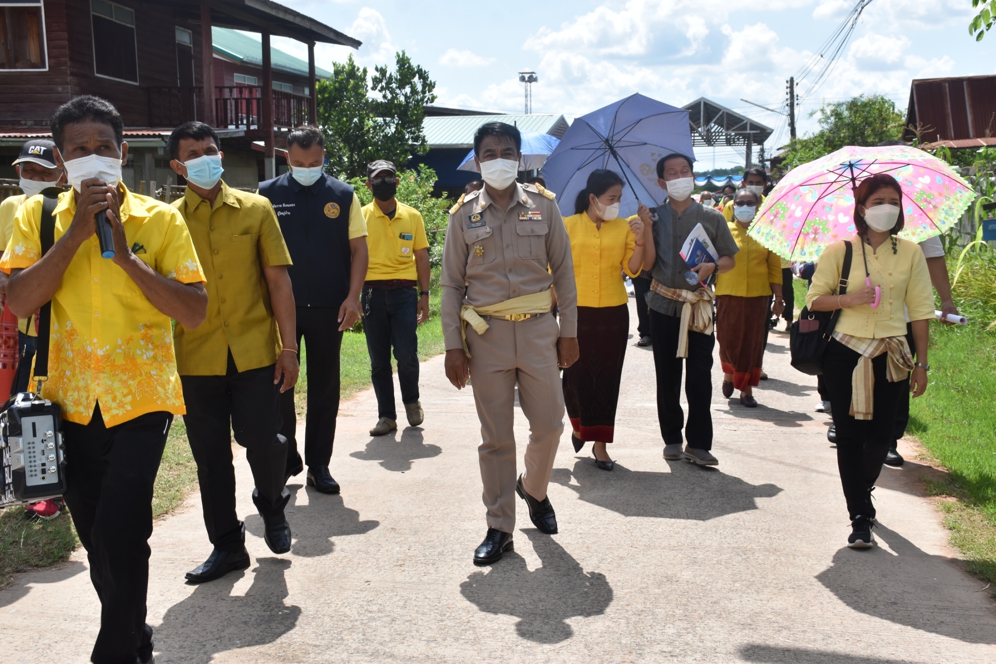 พช.มหาสารคาม ร่วมกับส่วนราชการ ภาคี เครือข่าย ดำเนินการประกวดหมู่บ้านมั่นคงปลอดภัย ร่วมใจปลูกผัก เพื่อคัดเลือกหมู่บ้านต้นแบบ ระดับจังหวัดมหาสารคาม ประจำปี 2565
