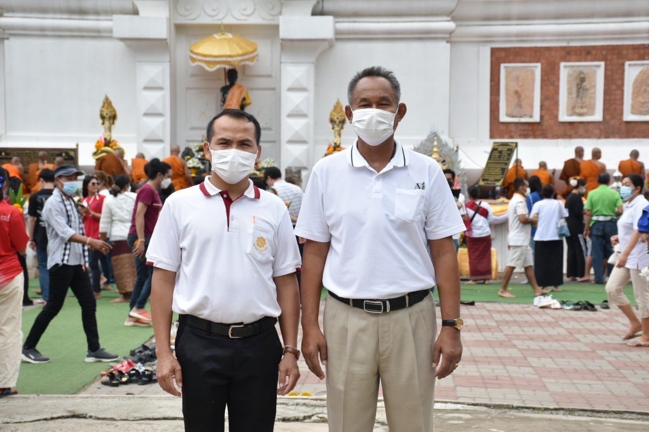 พช.มหาสารคาม ร่วมกิจกรรมส่งเสริมพระพุทธศาสนา เนื่องในเทศกาลวันอาสาฬหบูชาและเข้าพรรษา ประจำปี 2565 ณ พระบรมธาตุนาดูน