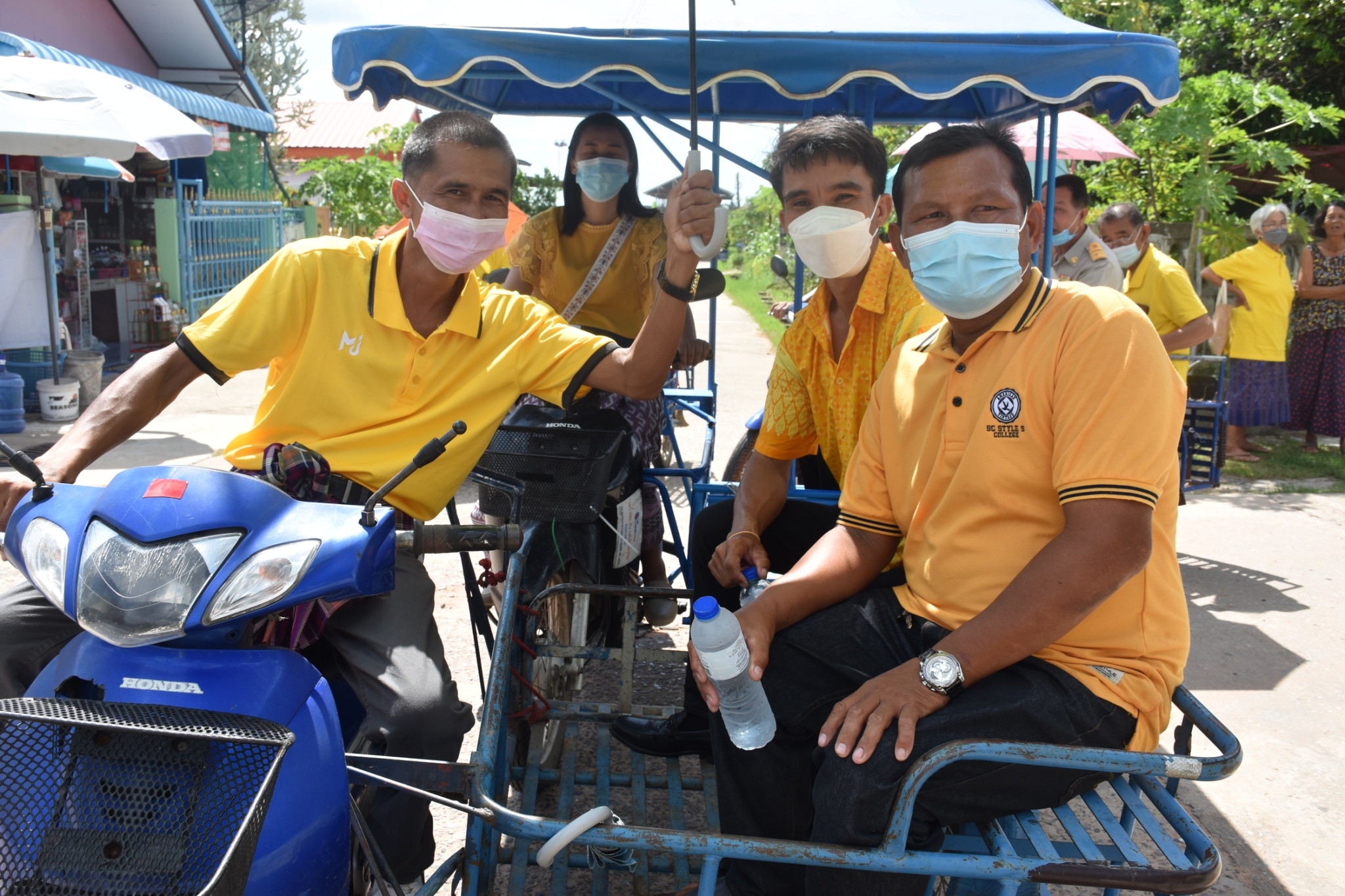 พช.มหาสารคาม ร่วมกับส่วนราชการ ภาคี เครือข่าย ดำเนินการประกวดหมู่บ้านมั่นคงปลอดภัย ร่วมใจปลูกผัก เพื่อคัดเลือกหมู่บ้านต้นแบบ ระดับจังหวัดมหาสารคาม ประจำปี 2565