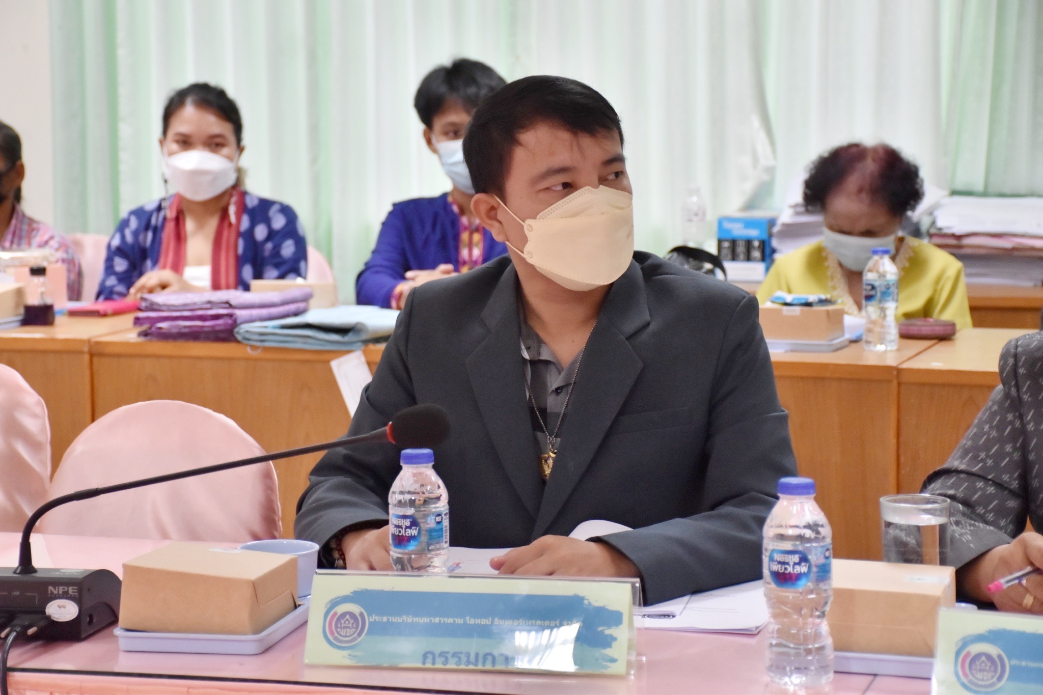 พช.มหาสารคามประชุมตัวแทนคณะกรรมการเครือข่ายองค์ความรู้ (Knowledge-Based OTOP : KB0) จังหวัดมหาสารคาม กลุ่มผู้ผลิต ผู้ประกอบการ OTOP ตามโครงการส่งเสริมเครือข่ายองค์ความรู้ (Knowedge-Based OTOP) ประจำปีงบประมาณ พ.ศ. ๒๕๖๕ ครั้งที่ ๑/๒๕๖๕
