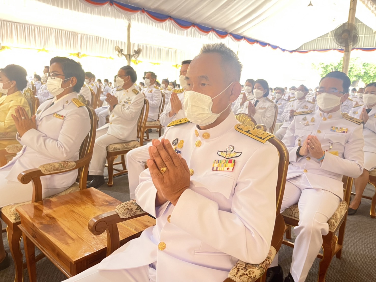 พช.มหาสารคาม ร่วมประกอบพิธีทำบุญตักบาตรถวายพระราชกุศล เนื่องในโอกาสวันเฉลิมพระชนมพรรษาพระบาทสมเด็จพระเจ้าอยู่หัว วันที่ 28 กรกฎาคม 2565