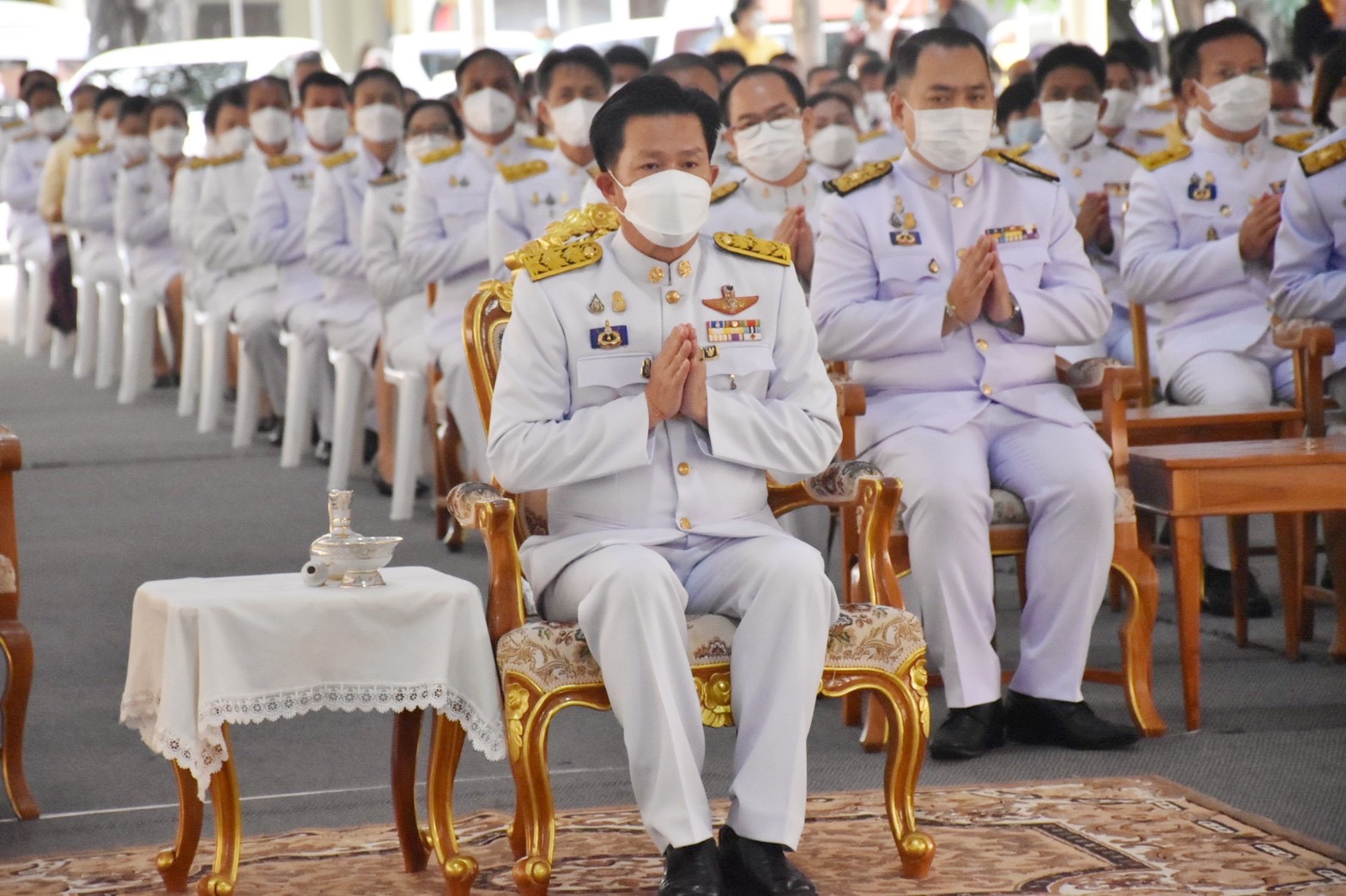 พช.มหาสารคาม ร่วมประกอบพิธีทำบุญตักบาตรถวายพระราชกุศล เนื่องในโอกาสวันเฉลิมพระชนมพรรษาพระบาทสมเด็จพระเจ้าอยู่หัว วันที่ 28 กรกฎาคม 2565