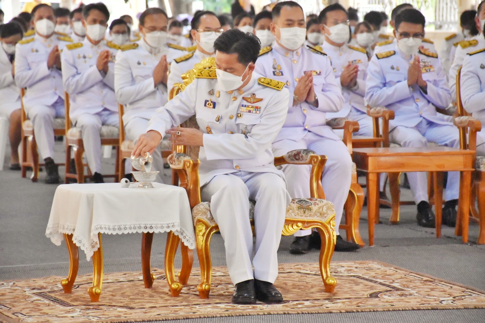 พช.มหาสารคาม ร่วมประกอบพิธีทำบุญตักบาตรถวายพระราชกุศล เนื่องในโอกาสวันเฉลิมพระชนมพรรษาพระบาทสมเด็จพระเจ้าอยู่หัว วันที่ 28 กรกฎาคม 2565