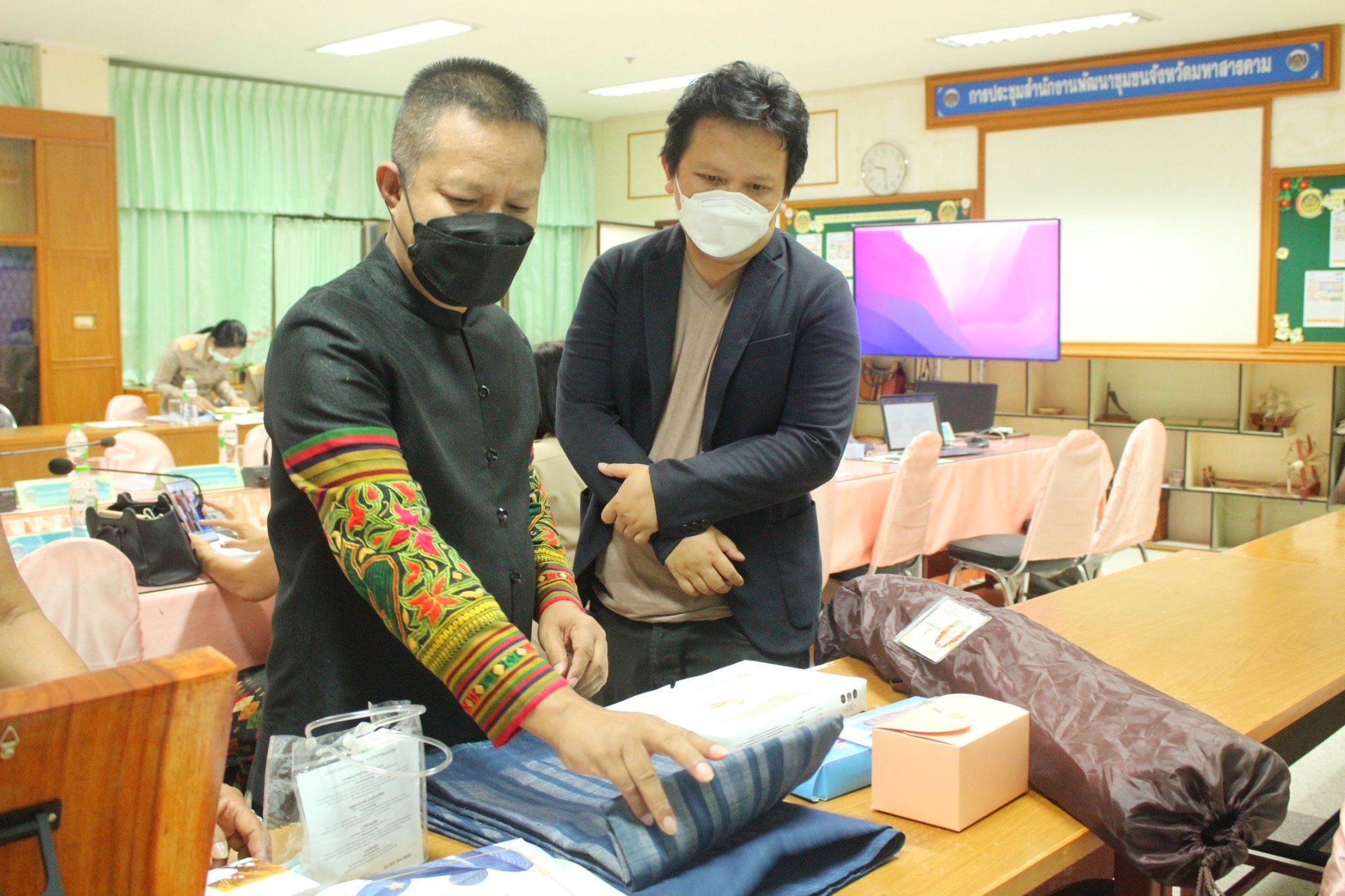 พช.มหาสารคามประชุมคณะกรรมการเครือข่ายองค์ความรู้ (Knowledge-Based OTOP : KBO) จังหวัดมหาสารคาม ตามโครงการส่งเสริมเครือข่ายองค์ความรู้ (Knowedge-Based OTOP) ประจำปีงบประมาณ พ.ศ. ๒๕๖๕ ครั้งที่ ๑/๒๕๖๕