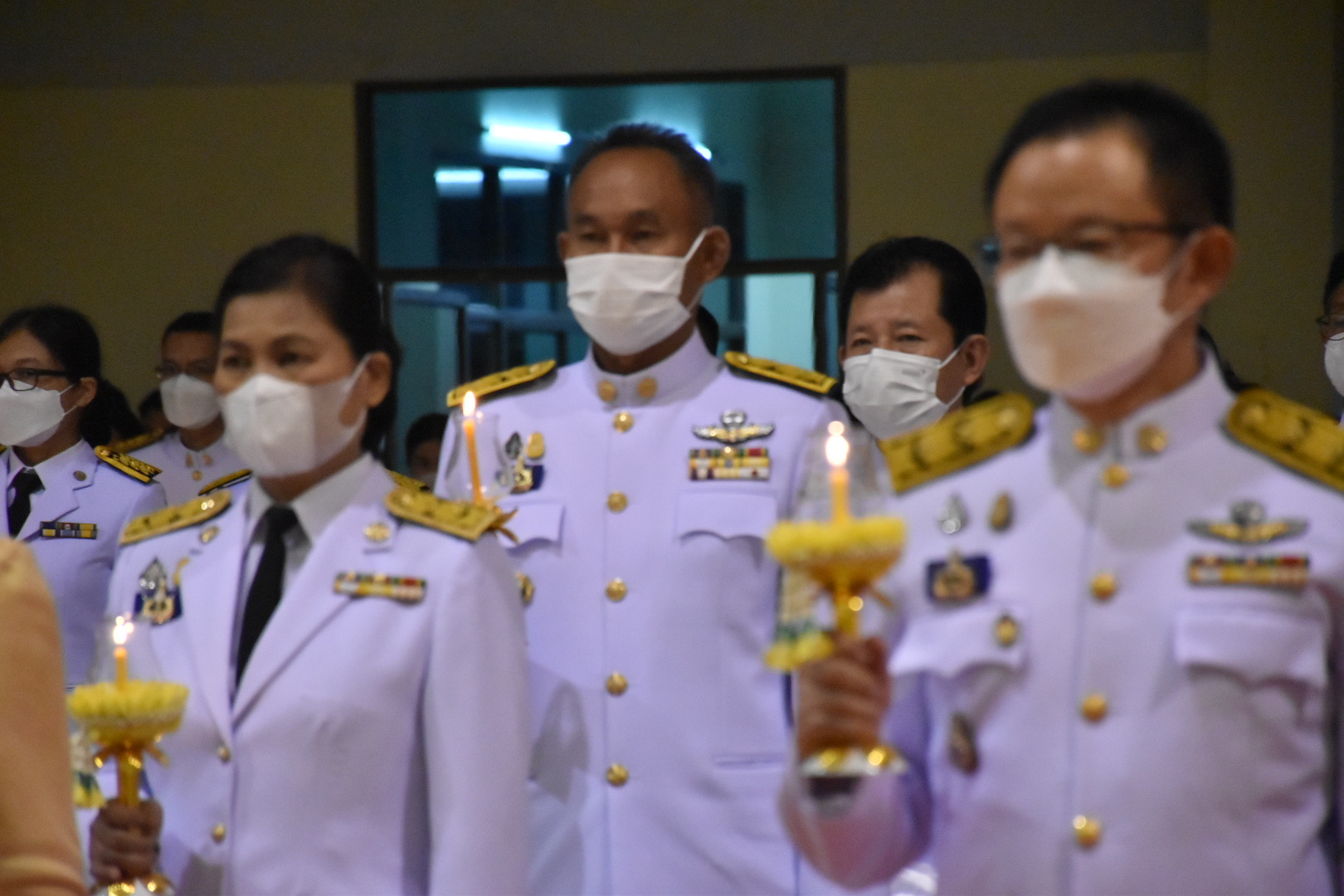 พช.มหาสารคาม ร่วมพิธีถวายเครื่องราชสักการะและจุดเทียนถวายพระพรชัยมงคล เฉลิมพระเกียรติพระบาทสมเด็จพระเจ้าอยู่หัว เนื่องในโอกาสวันเฉลิมพระชนมพรรษา 28 กรกฎาคม 2565