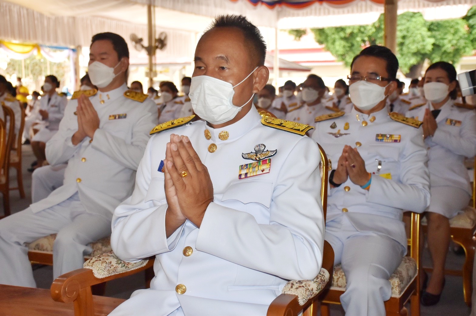 พช.มหาสารคาม ร่วมประกอบพิธีทำบุญตักบาตรถวายพระราชกุศล เนื่องในโอกาสวันเฉลิมพระชนมพรรษาพระบาทสมเด็จพระเจ้าอยู่หัว วันที่ 28 กรกฎาคม 2565