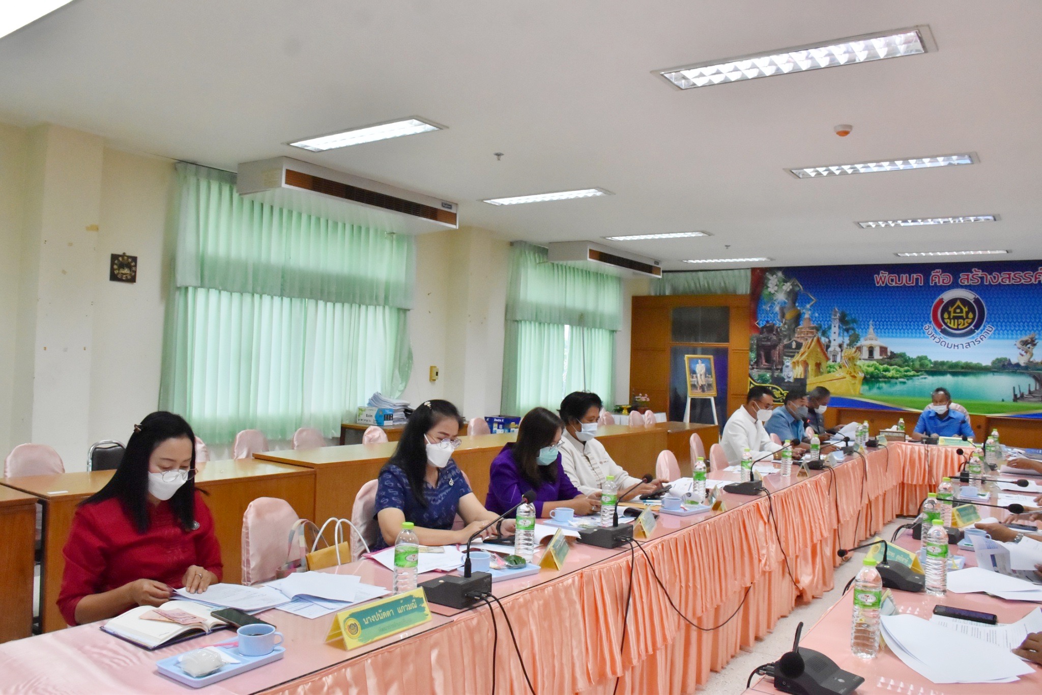 พช.มหาสารคามร่วมประชุมกรมการพัฒนาชุมชน ครั้งที่ 7/2565 ผ่านระบบวีดีทัศน์ทางไกล (Video Conference)
