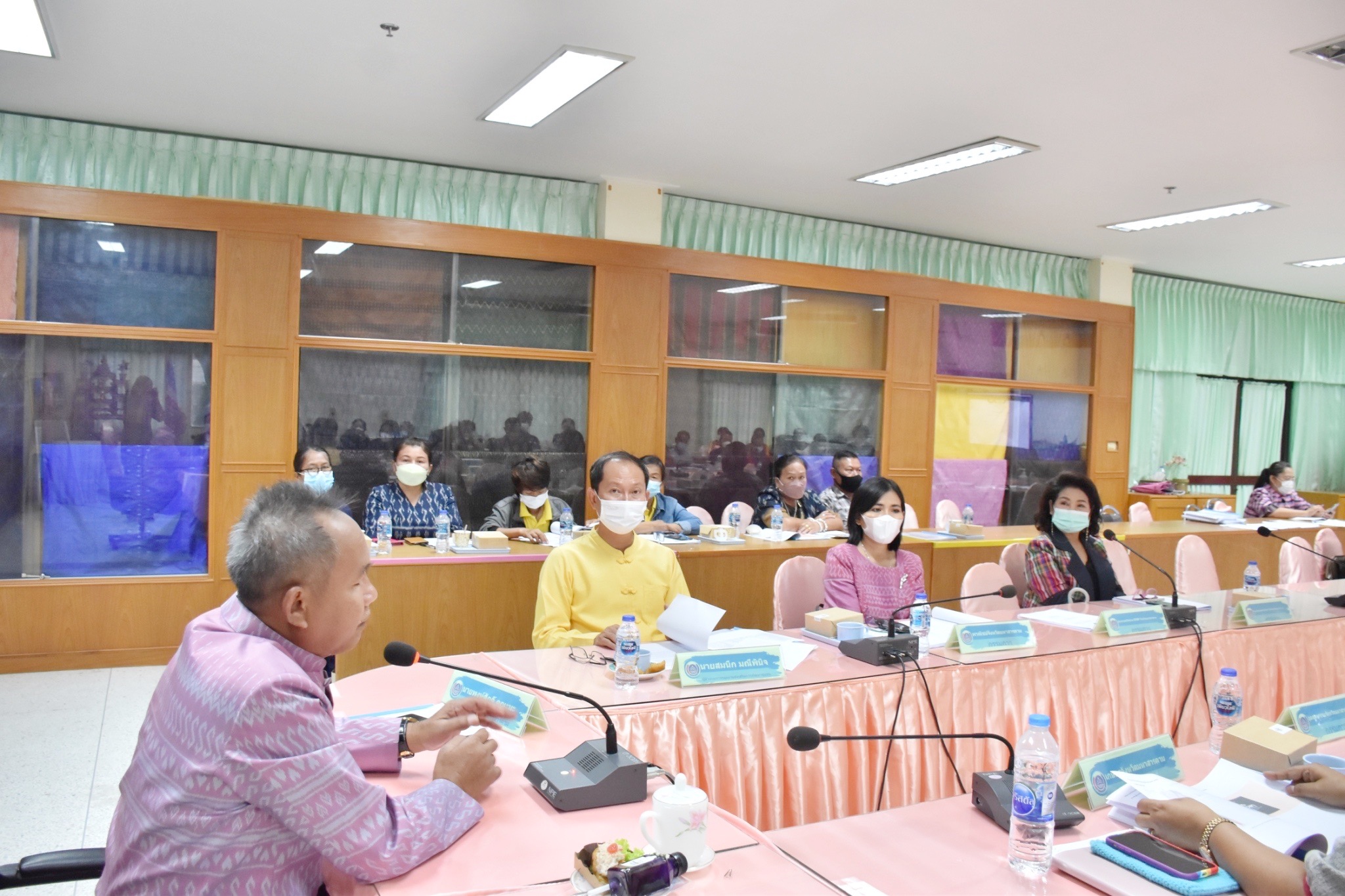 พช.มหาสารคามประชุมตัวแทนคณะกรรมการเครือข่ายองค์ความรู้ (Knowledge-Based OTOP : KB0) จังหวัดมหาสารคาม กลุ่มผู้ผลิต ผู้ประกอบการ OTOP ตามโครงการส่งเสริมเครือข่ายองค์ความรู้ (Knowedge-Based OTOP) ประจำปีงบประมาณ พ.ศ. ๒๕๖๕ ครั้งที่ ๑/๒๕๖๕