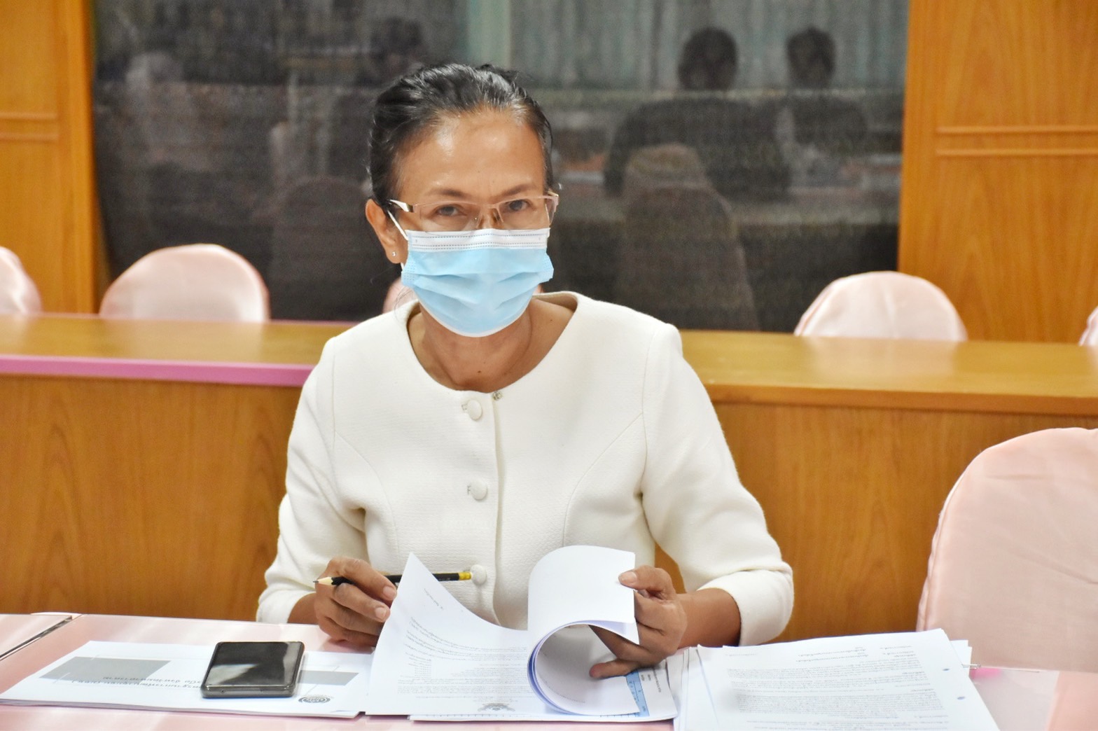 พช.มหาสารคาม จัดประชุมตรวจประเมินเพื่อรับรองมาตรฐานการพัฒนาชุมชน (มชช.) จังหวัดมหาสารคาม ประจำปี 2565 ครั้งที่ 1/2565