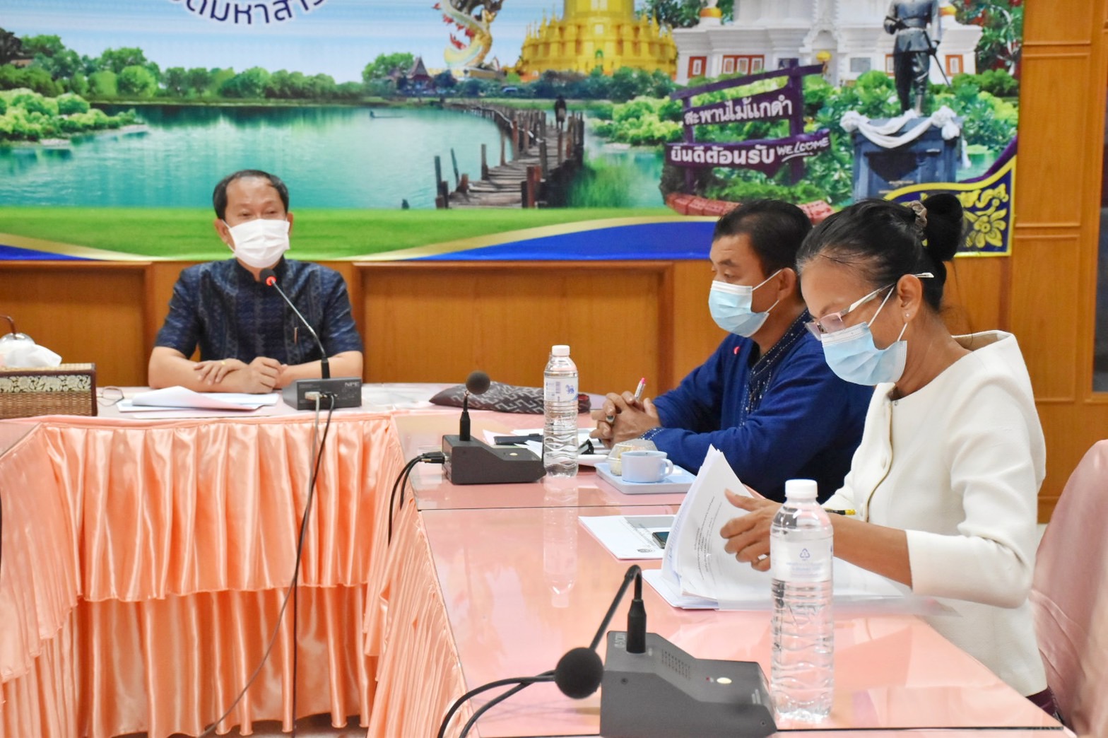 พช.มหาสารคาม จัดประชุมตรวจประเมินเพื่อรับรองมาตรฐานการพัฒนาชุมชน (มชช.) จังหวัดมหาสารคาม ประจำปี 2565 ครั้งที่ 1/2565