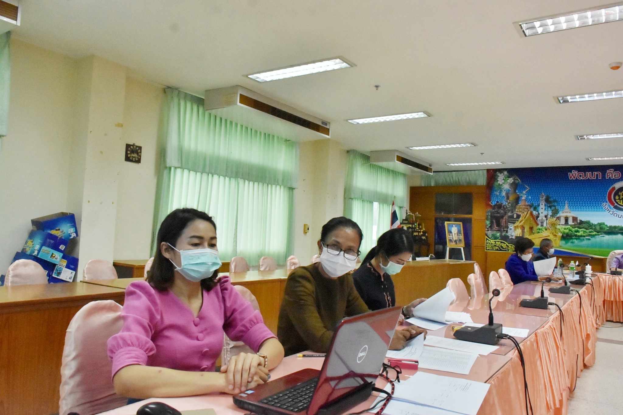 พช.มหาสารคาม  ประชุมคณะกรรมการรับรองมาตรฐานการพัฒนาชุมชนจังหวัดมหาสารคาม ครั้งที่ 1/2565