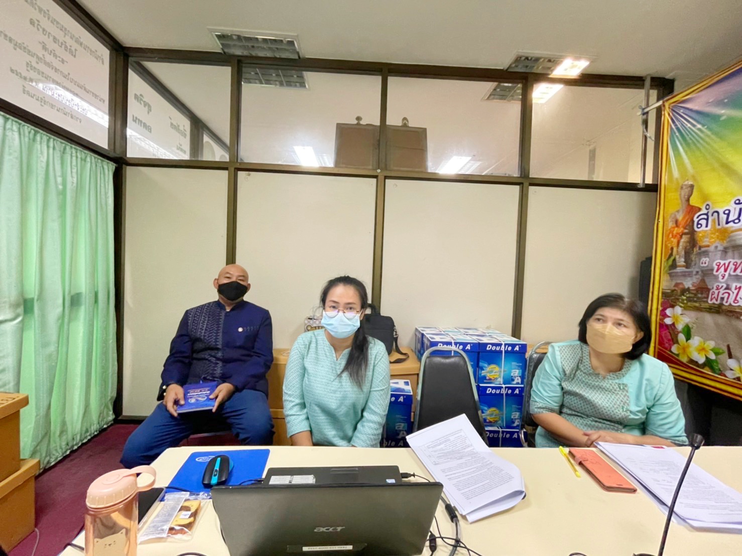 พช.มหาสารคาม ร่วมประชุมสร้างความเข้าใจการดำเนินงานตามภารกิจสำคัญของกรมการพัฒนาชุมชนผ่านระบบ Zoom Cloud Meetings