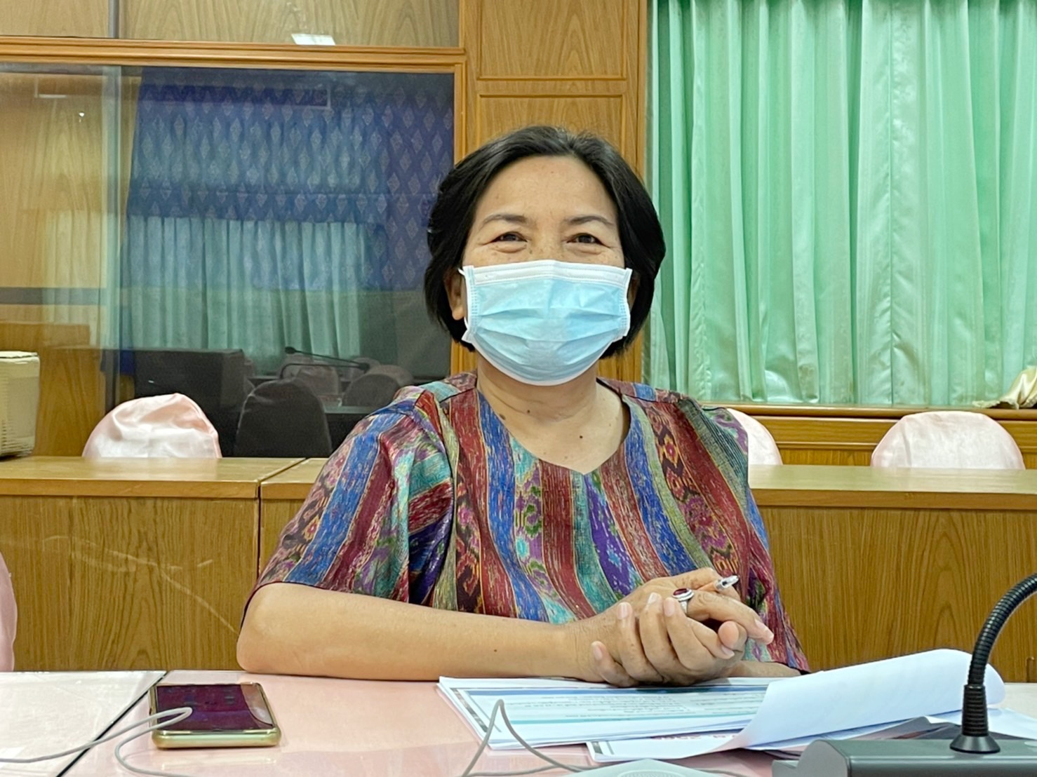 พช.มหาสารคามร่วมรับฟังการประเมินผลการดำเนินงานของกรมการพัฒนาชุมชน ประจำปี พ.ศ. 2565  ผ่านระบบ VDO Conference