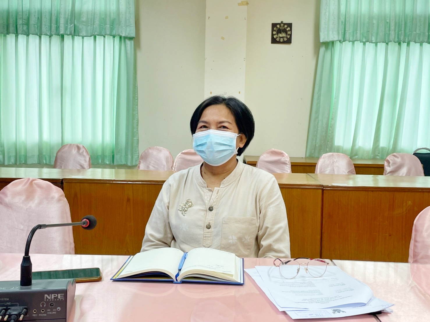 พช.มหาสารคามร่วมรับฟังการประเมินผลการดำเนินงานของกรมการพัฒนาชุมชน ประจำปี พ.ศ. 2565  ผ่านระบบ VDO Conference
