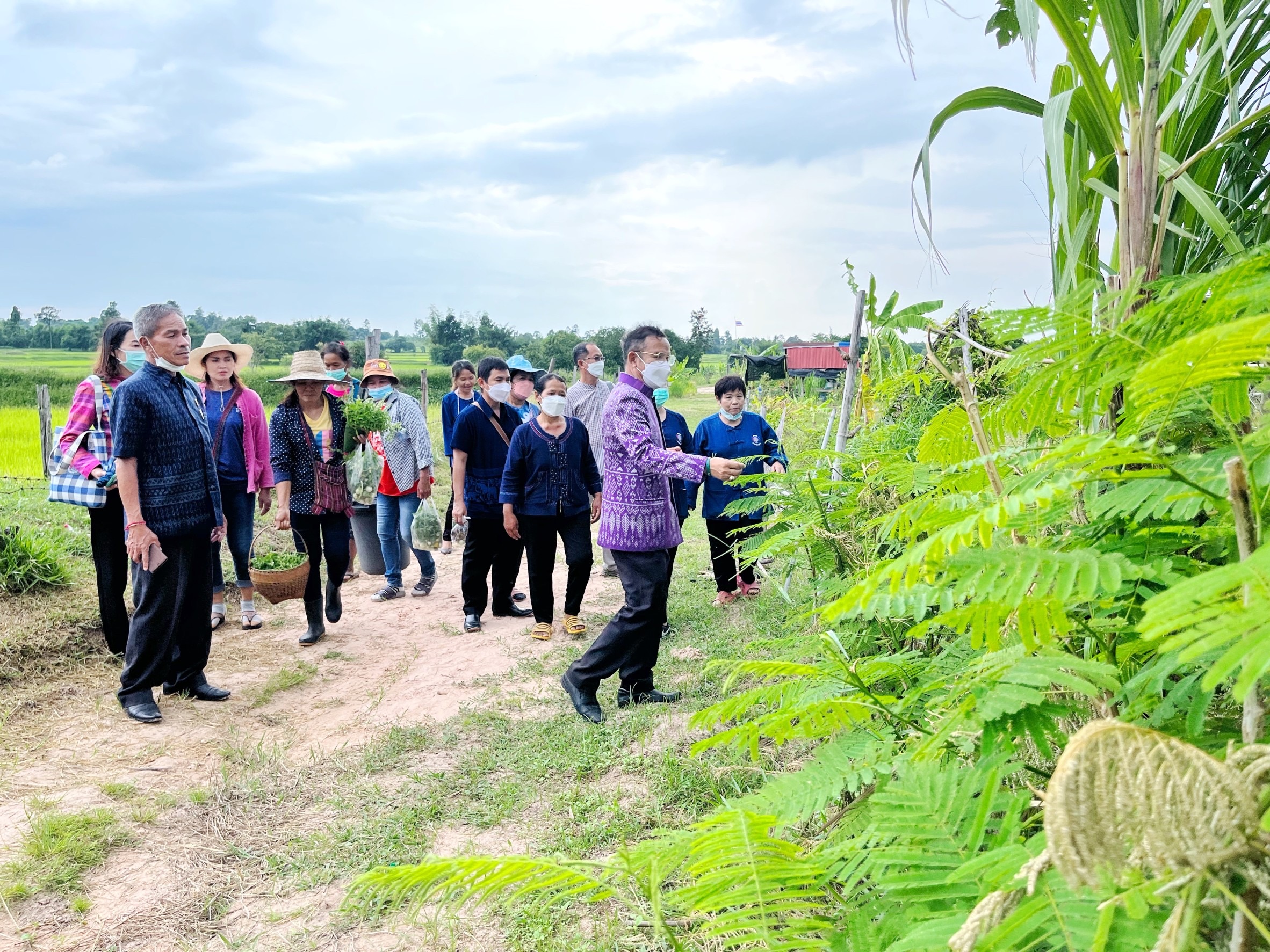 ผู้ตรวจราชการกรมการพัฒนาชุมชน ปลื้ม โคก หนอง นาพช.มหาสารคาม เห็นผล สร้างความมั่นคงทางอาหาร