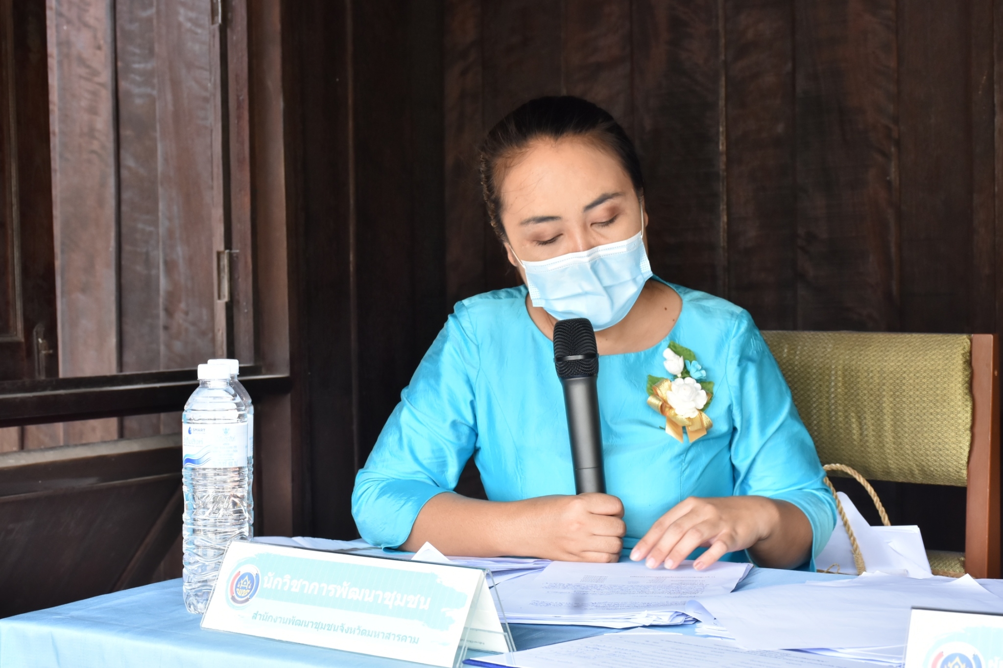 พช.มหาสารคาม ร่วมงานภูษาศิลป์ จากท้องถิ่นสู่สากล “มหาไหมเมืองคาม” พร้อมร่วมพิธีลงนามบันทึกข้อตกลงความร่วมมือ “โครงการยกระดับการย้อมเส้นด้ายจากผงสีธรรมชาติ”