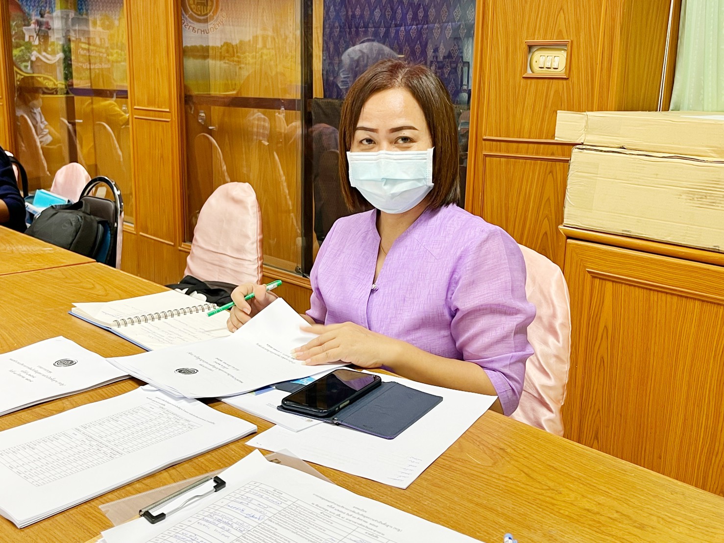 พช.มหาสารคาม ประชุมคณะทำงานบริหารการจัดเก็บข้อมูลความจำเป็นพื้นฐาน (จปฐ.) ปี 2565