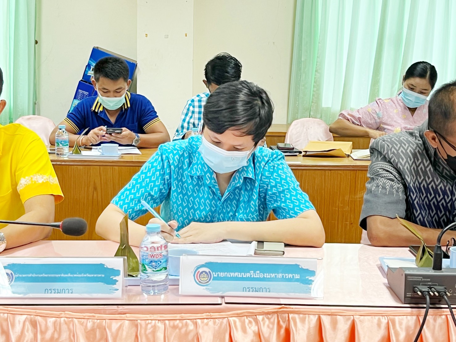 พช.มหาสารคาม ประชุมคณะทำงานบริหารการจัดเก็บข้อมูลความจำเป็นพื้นฐาน (จปฐ.) ปี 2565