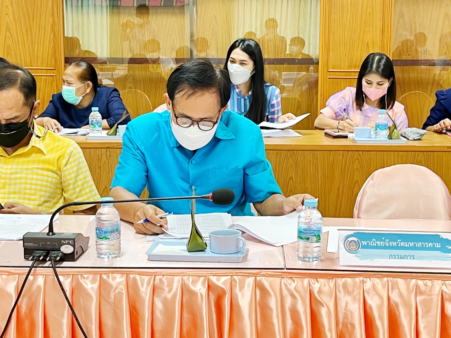 พช.มหาสารคาม ประชุมคณะทำงานบริหารการจัดเก็บข้อมูลความจำเป็นพื้นฐาน (จปฐ.) ปี 2565