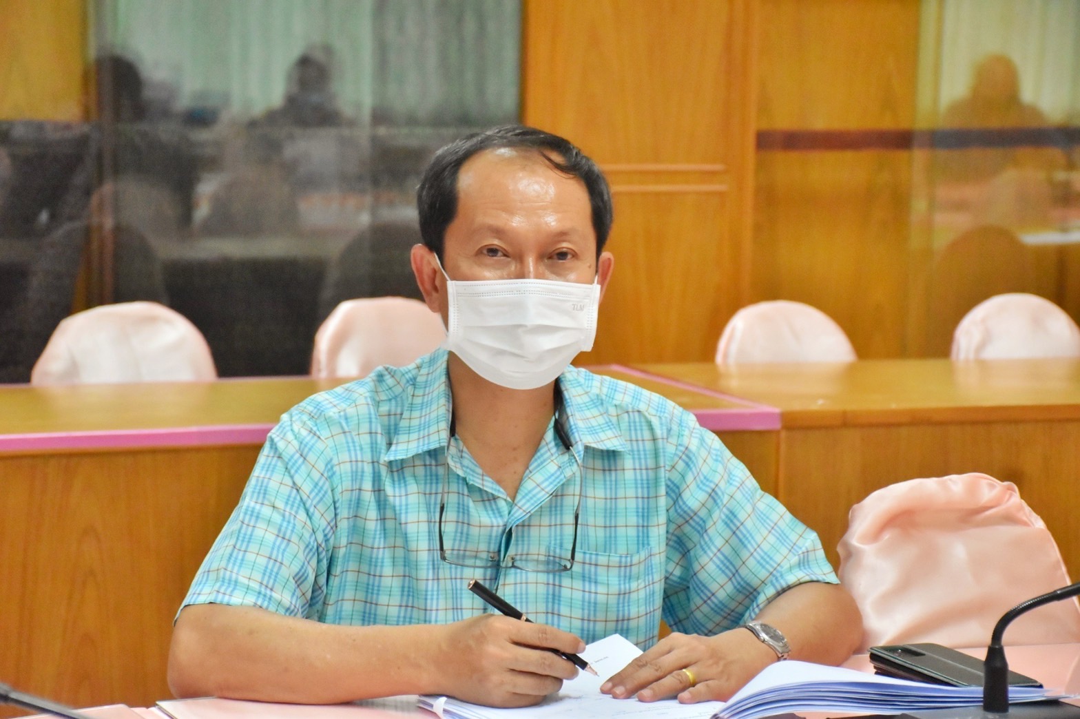 พช.มหาสารคาม ประชุมการขับเคลื่อนโครงการพัฒนาชุมชนใสสะอาด