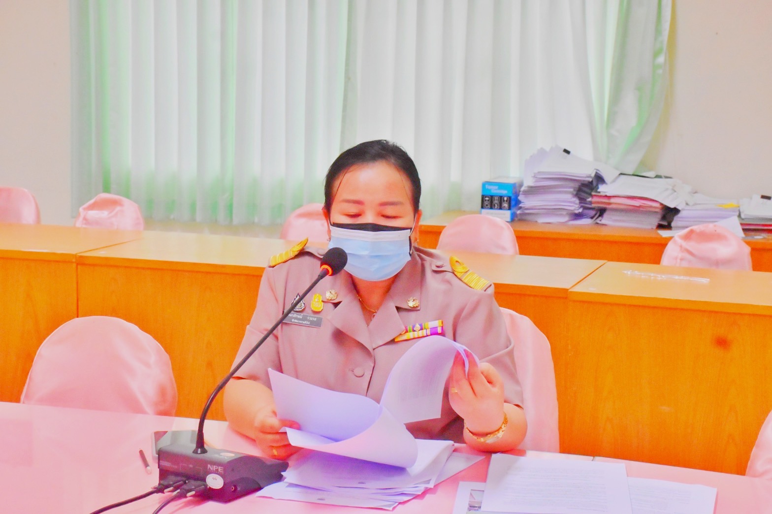 พช.มหาสารคาม ประชุมการขับเคลื่อนโครงการพัฒนาชุมชนใสสะอาด