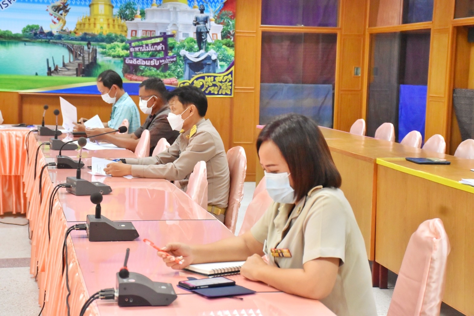 พช.มหาสารคาม ประชุมการขับเคลื่อนโครงการพัฒนาชุมชนใสสะอาด