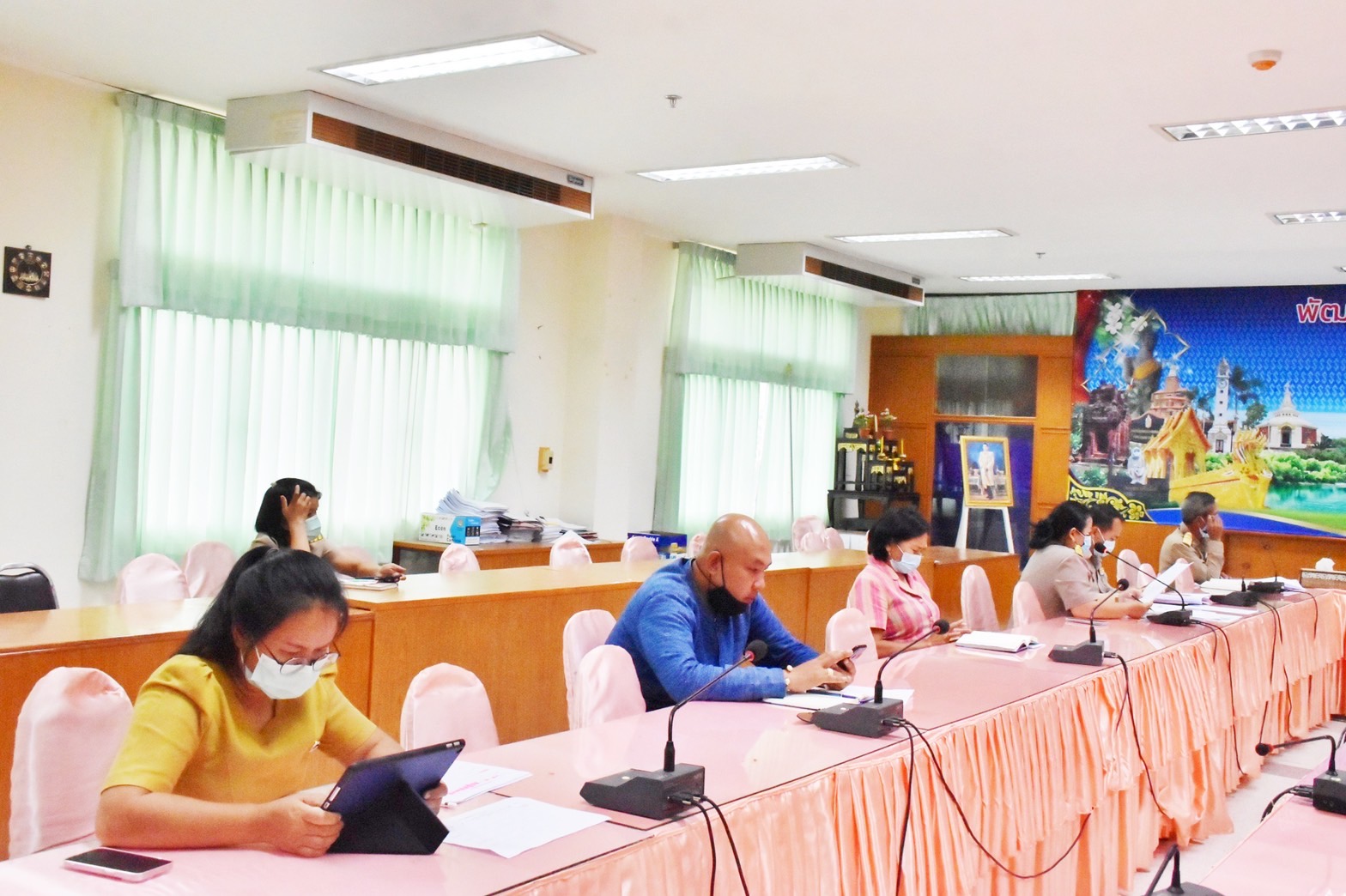 พช.มหาสารคาม ประชุมการขับเคลื่อนโครงการพัฒนาชุมชนใสสะอาด