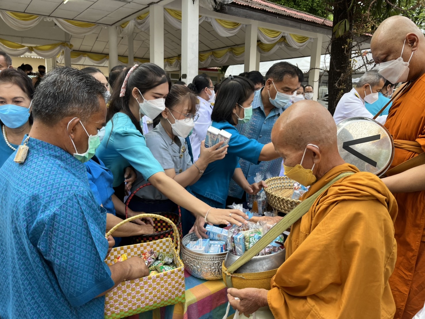 พช.มหาสารคาม ร่วมกิจกรรมเฉลิมพระเกียรติสมเด็จพระนางเจ้าสิริกิติ์ พระบรมราชินีนาถ พระบรมราชชนนีพันปีหลวง เนื่องในโอกาสมหามงคลเฉลิมพระชนมพรรษา 90 พรรษา 12 สิงหาคม 2565