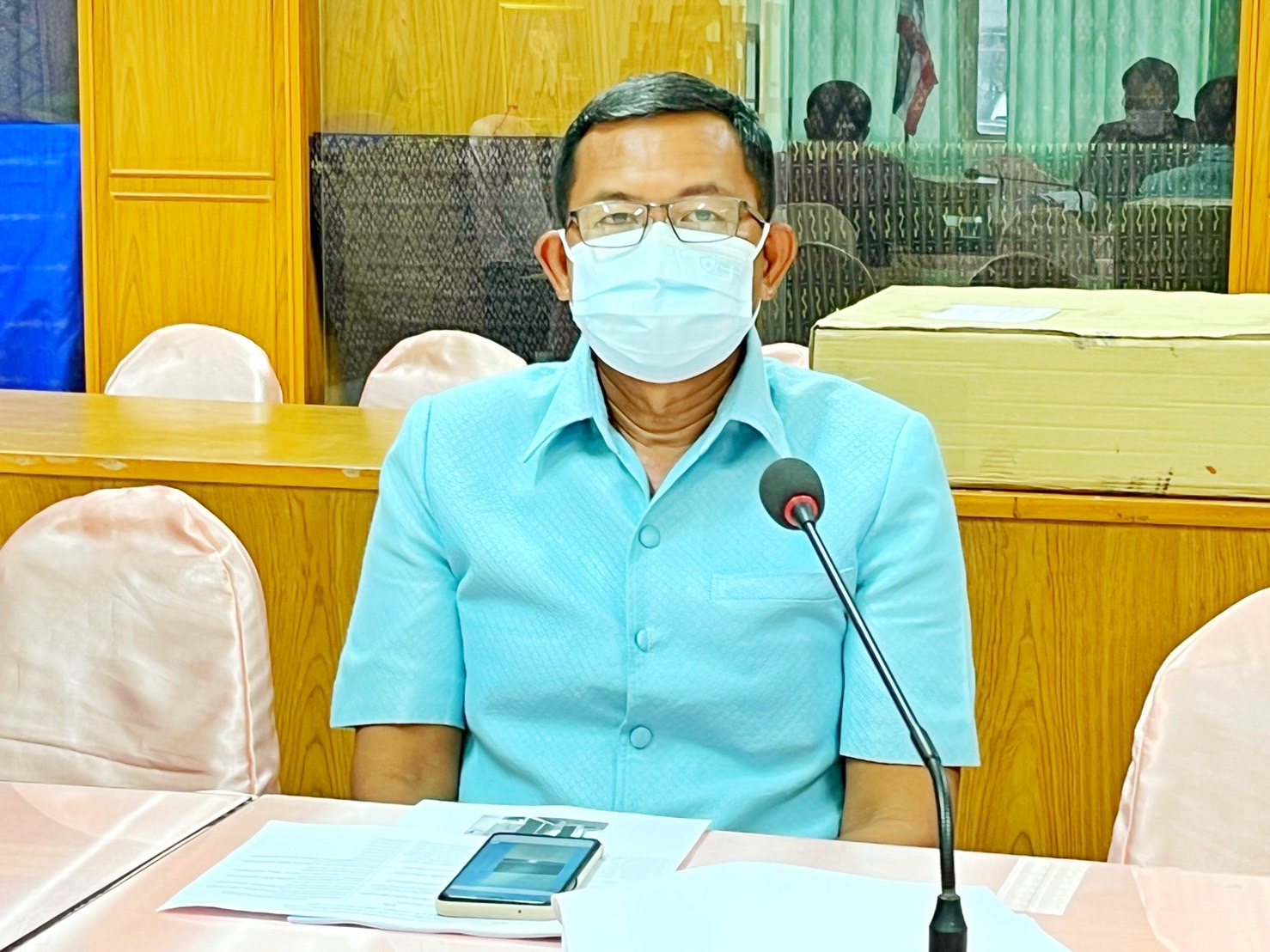 พช.มหาสารคาม ประชุมคณะกรรมการอำนวยการสนามสอบ และคณะทำงานประจำสนามสอบคัดเลือกบุคคลเพื่อแต่งตั้งเป็นอาสาพัฒนา (อสพ.) รุ่นที่ 74 ประจำสนามสอบจังหวัดมหาสารคาม