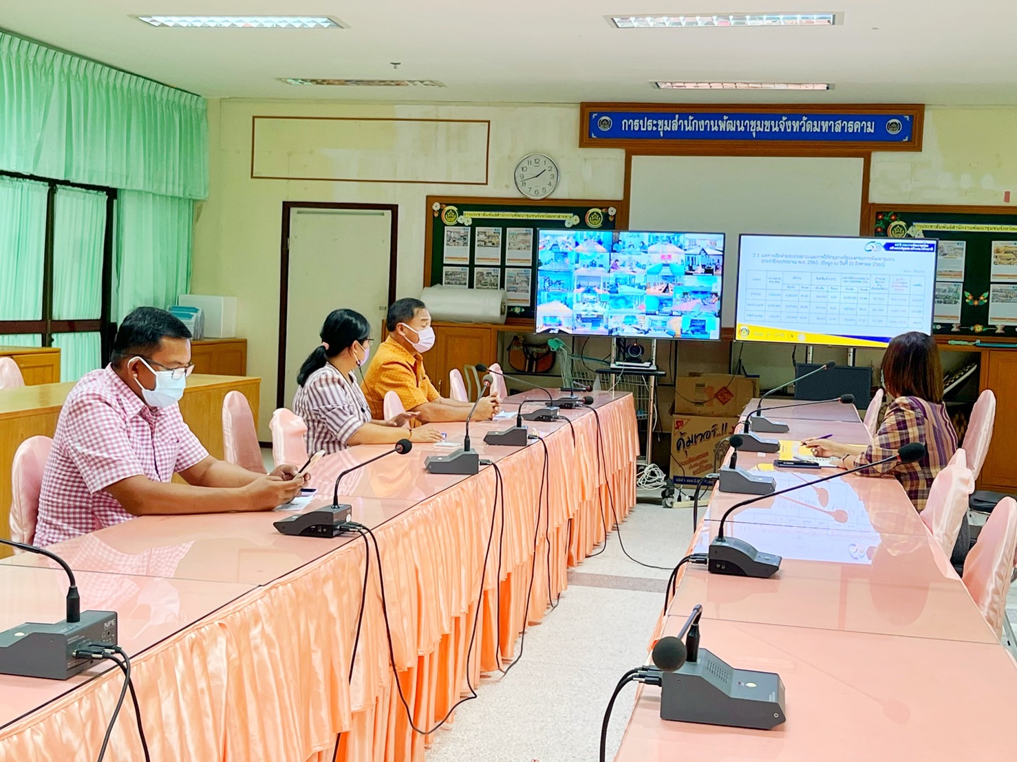 พช.มหาสารคาม ร่วมประชุมคณะทำงานติดตามเร่งรัดการเบิกจ่ายงบประมาณและการใช้จ่ายภาครัฐของกรมการพัฒนาชุมชน ครั้งที่ 8/2565