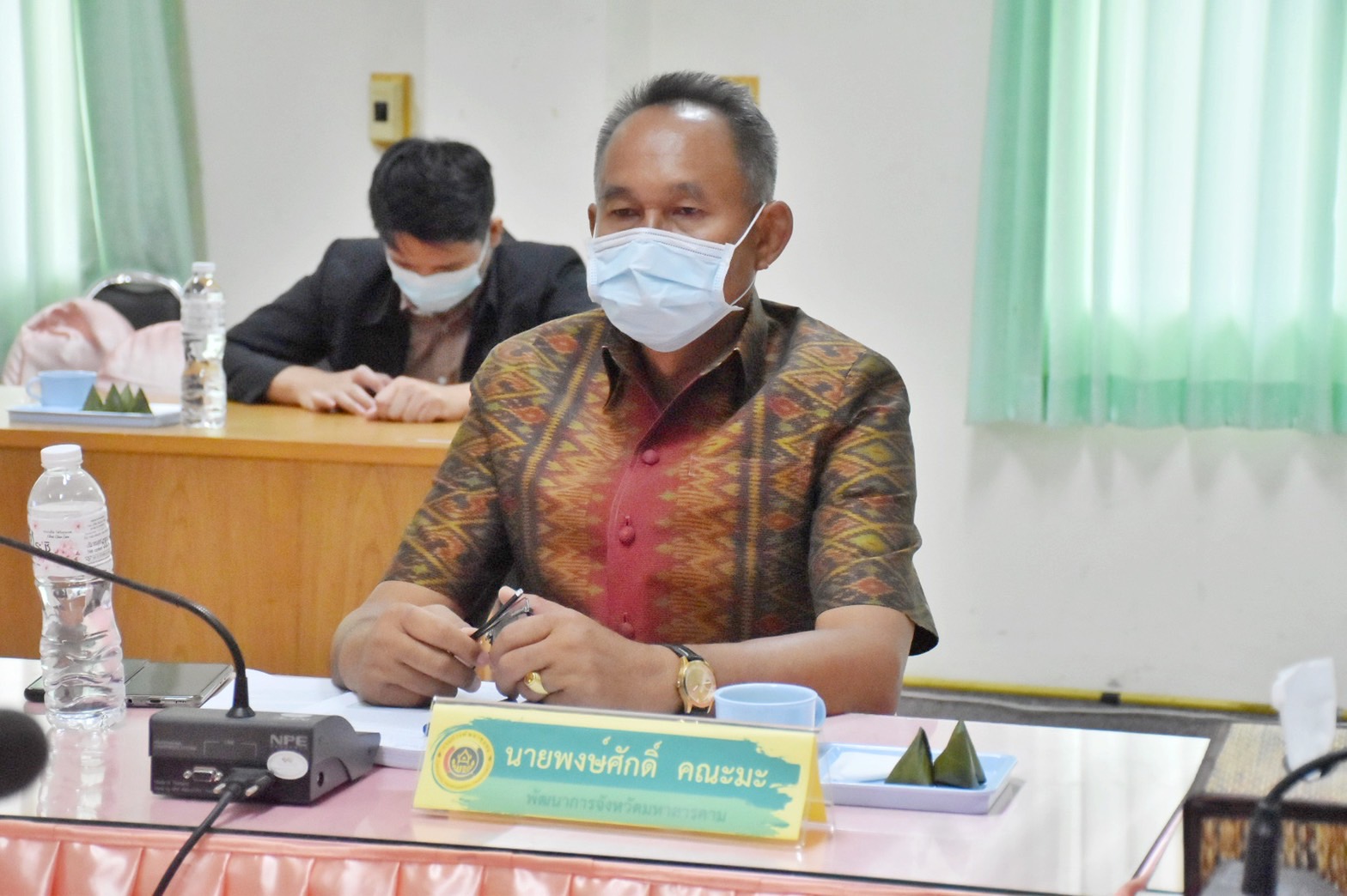 นายกิติพล เวชกุล ผู้ตรวจราชการกรมการพัฒนาชุมชน ตรวจประเมิน พช.มหาสารคาม เพื่อคัดเลือกเป็นหน่วยงานพัฒนาชุมชนใสสะอาด ประจำปี 2565