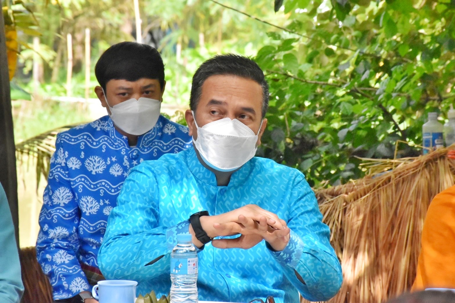 นายกิติพล เวชกุล ผู้ตรวจราชการกรมการพัฒนาชุมชน ลงพื้นที่เยี่ยมศูนย์จิตอาสาพัฒนาชุมชน วัดโพธิ์ศรีบ้านลาด ตำบลศรีสุข อำเภอกันทรวิชัย จังหวัดมหาสารคาม