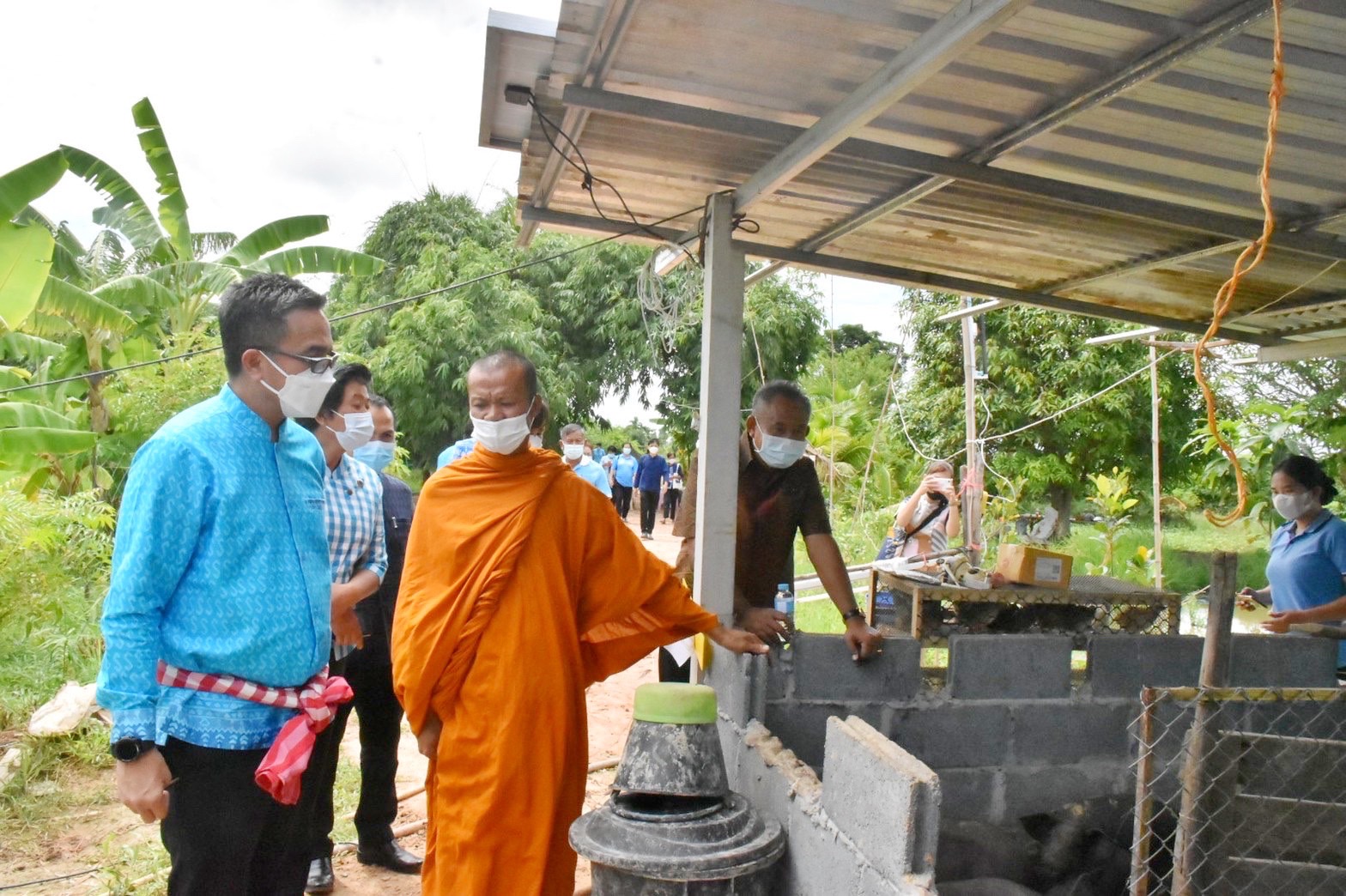 นายกิติพล เวชกุล ผู้ตรวจราชการกรมการพัฒนาชุมชน ลงพื้นที่เยี่ยมศูนย์จิตอาสาพัฒนาชุมชน วัดโพธิ์ศรีบ้านลาด ตำบลศรีสุข อำเภอกันทรวิชัย จังหวัดมหาสารคาม