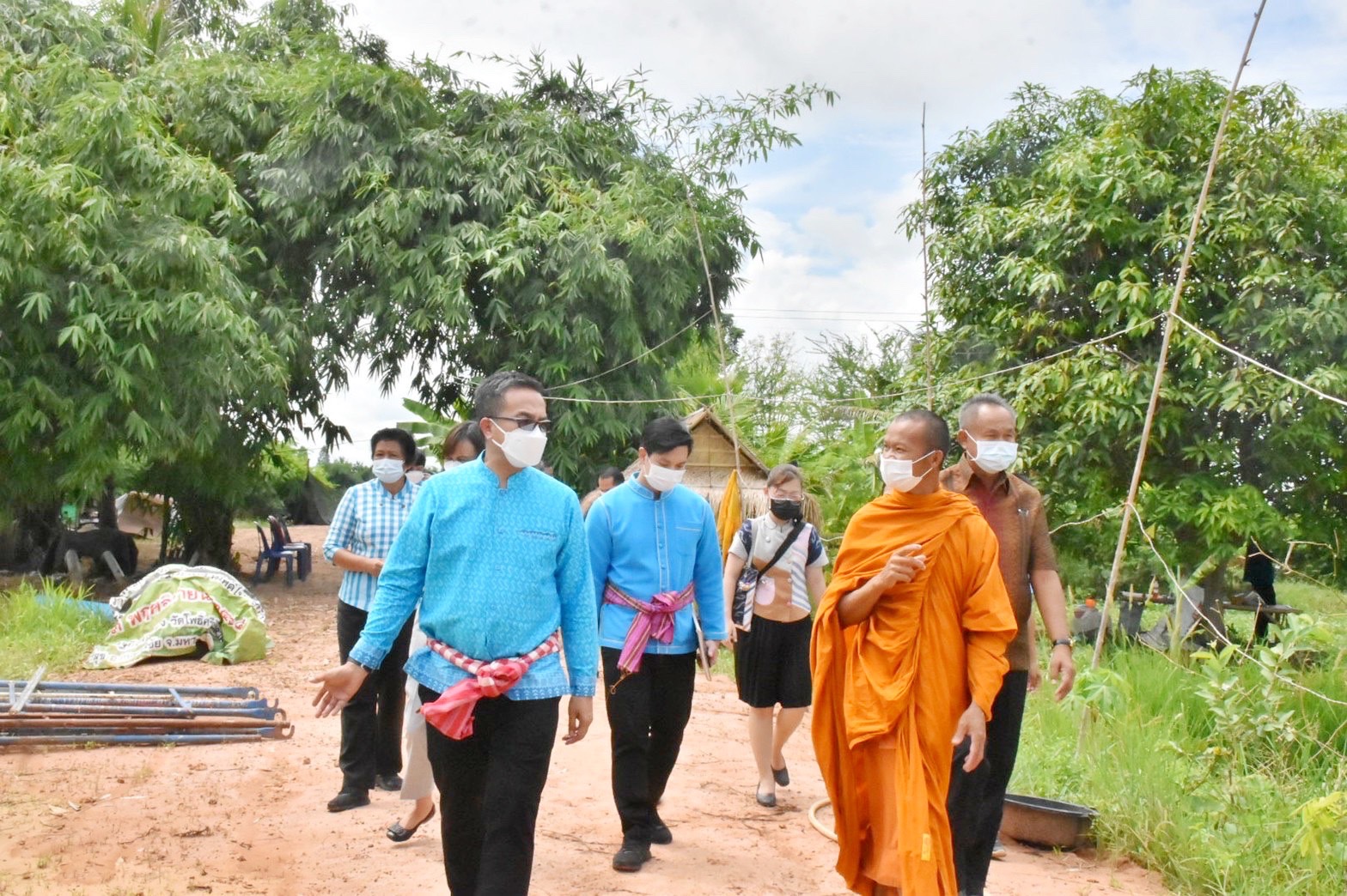 นายกิติพล เวชกุล ผู้ตรวจราชการกรมการพัฒนาชุมชน ลงพื้นที่เยี่ยมศูนย์จิตอาสาพัฒนาชุมชน วัดโพธิ์ศรีบ้านลาด ตำบลศรีสุข อำเภอกันทรวิชัย จังหวัดมหาสารคาม