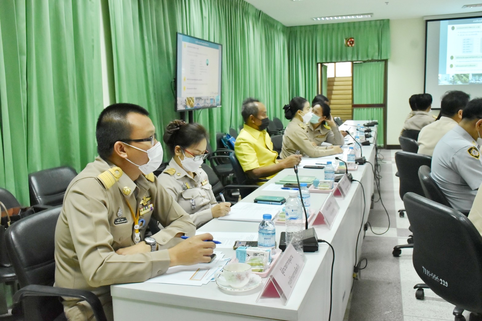พช.มหาสารคาม ร่วมประชุมรับฟังการมอบนโยบายและชี้แจงข้อราชการสำคัญผ่านระบบวีดิทัศน์ทางไกล (VCS)