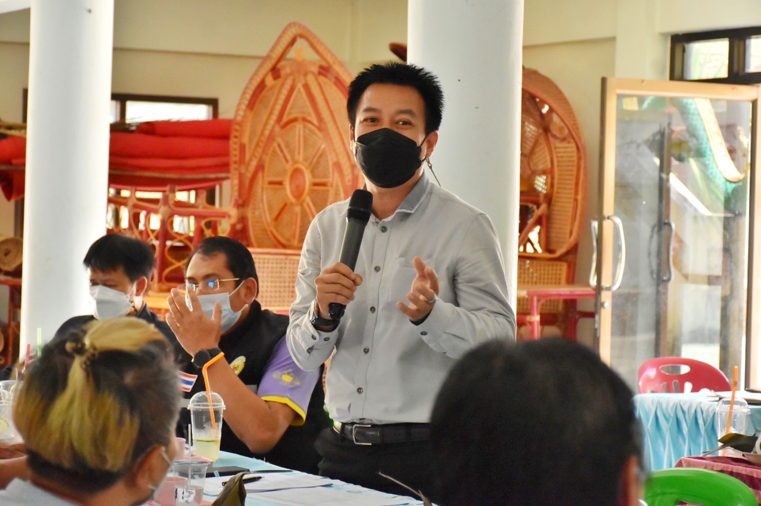 พช.มหาสารคามประชุมคณะทำงานด้านการพัฒนาเศรษฐกิจฐานรากและประชารัฐจังหวัดมหาสารคาม (E3) ร่วมกับผู้เกี่ยวข้องครั้งที่ 3/ 2565