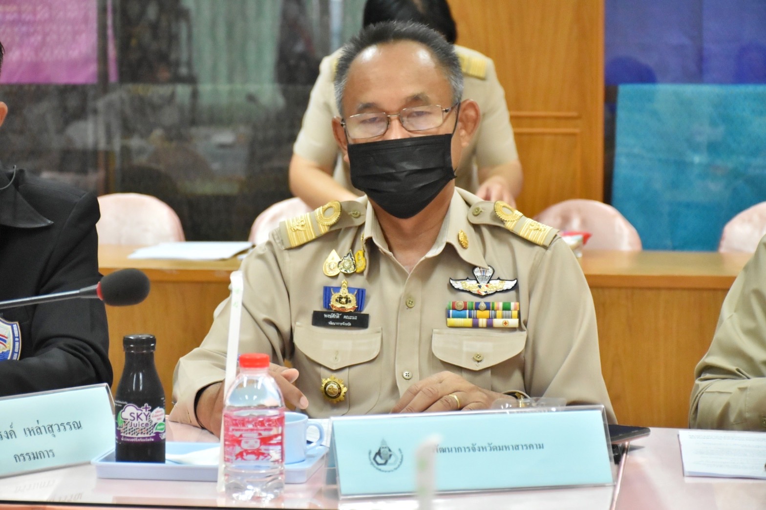 พช.มหาสารคาม ร่วมกับ บริษัท ประชารัฐรักสามัคคีมหาสารคาม (วิสาหกิจเพื่อสังคม) จำกัด จัดประชุ่มประจำเดือนเพื่อสรุปผลการดำเนินงานพัฒนาเศรษฐกิจฐานราก