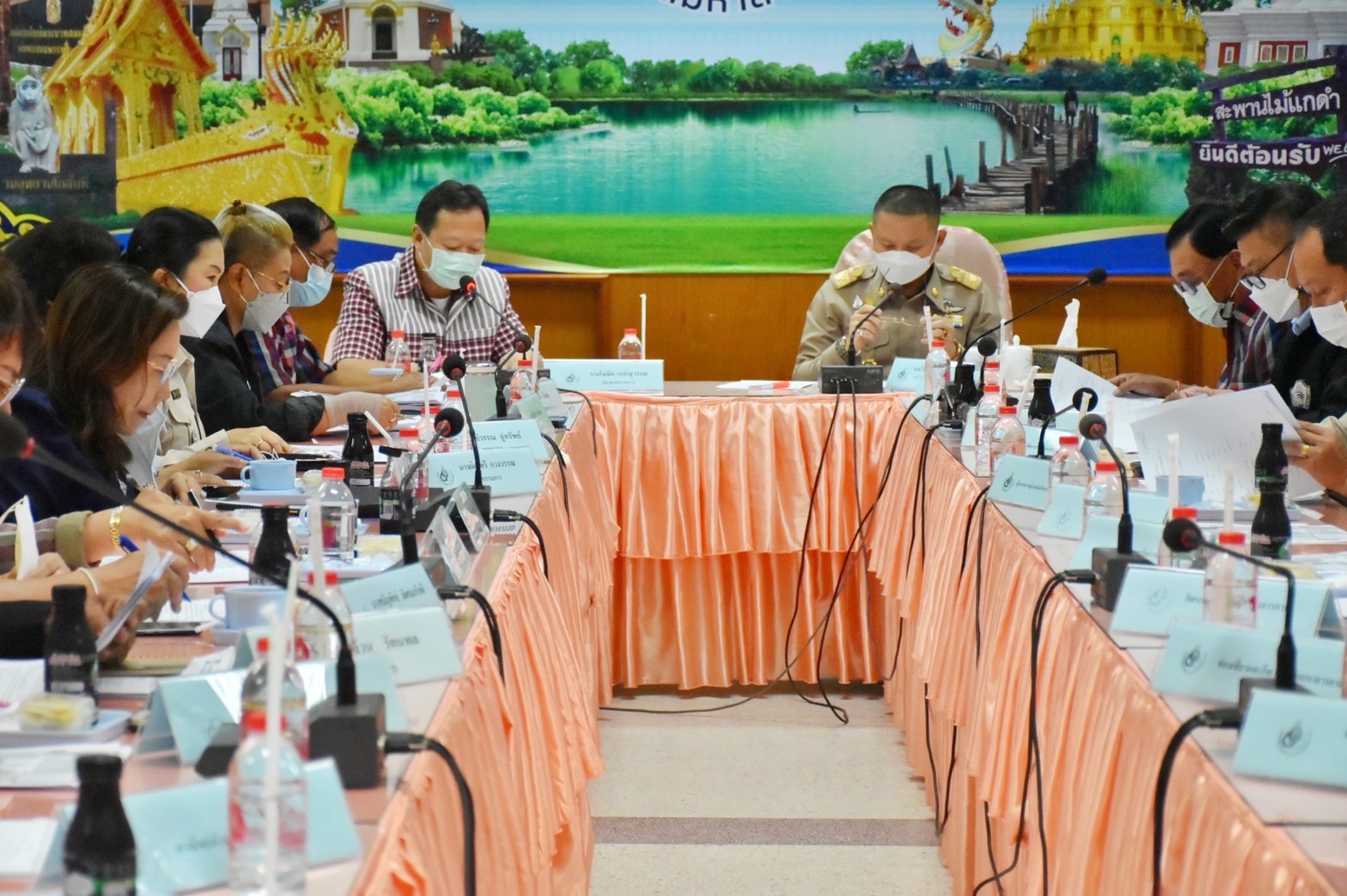 พช.มหาสารคาม ร่วมกับ บริษัท ประชารัฐรักสามัคคีมหาสารคาม (วิสาหกิจเพื่อสังคม) จำกัด จัดประชุ่มประจำเดือนเพื่อสรุปผลการดำเนินงานพัฒนาเศรษฐกิจฐานราก
