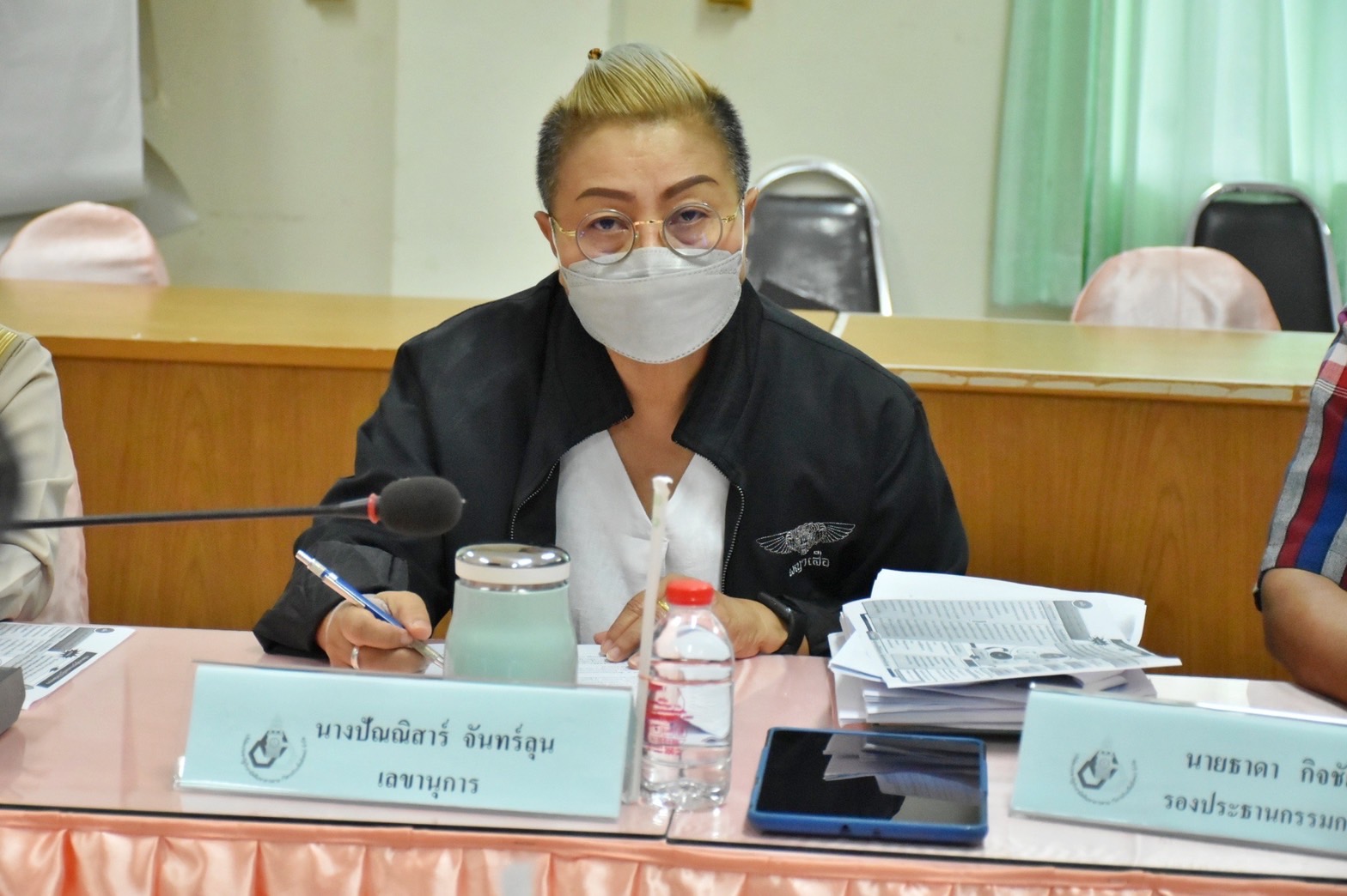พช.มหาสารคาม ร่วมกับ บริษัท ประชารัฐรักสามัคคีมหาสารคาม (วิสาหกิจเพื่อสังคม) จำกัด จัดประชุ่มประจำเดือนเพื่อสรุปผลการดำเนินงานพัฒนาเศรษฐกิจฐานราก