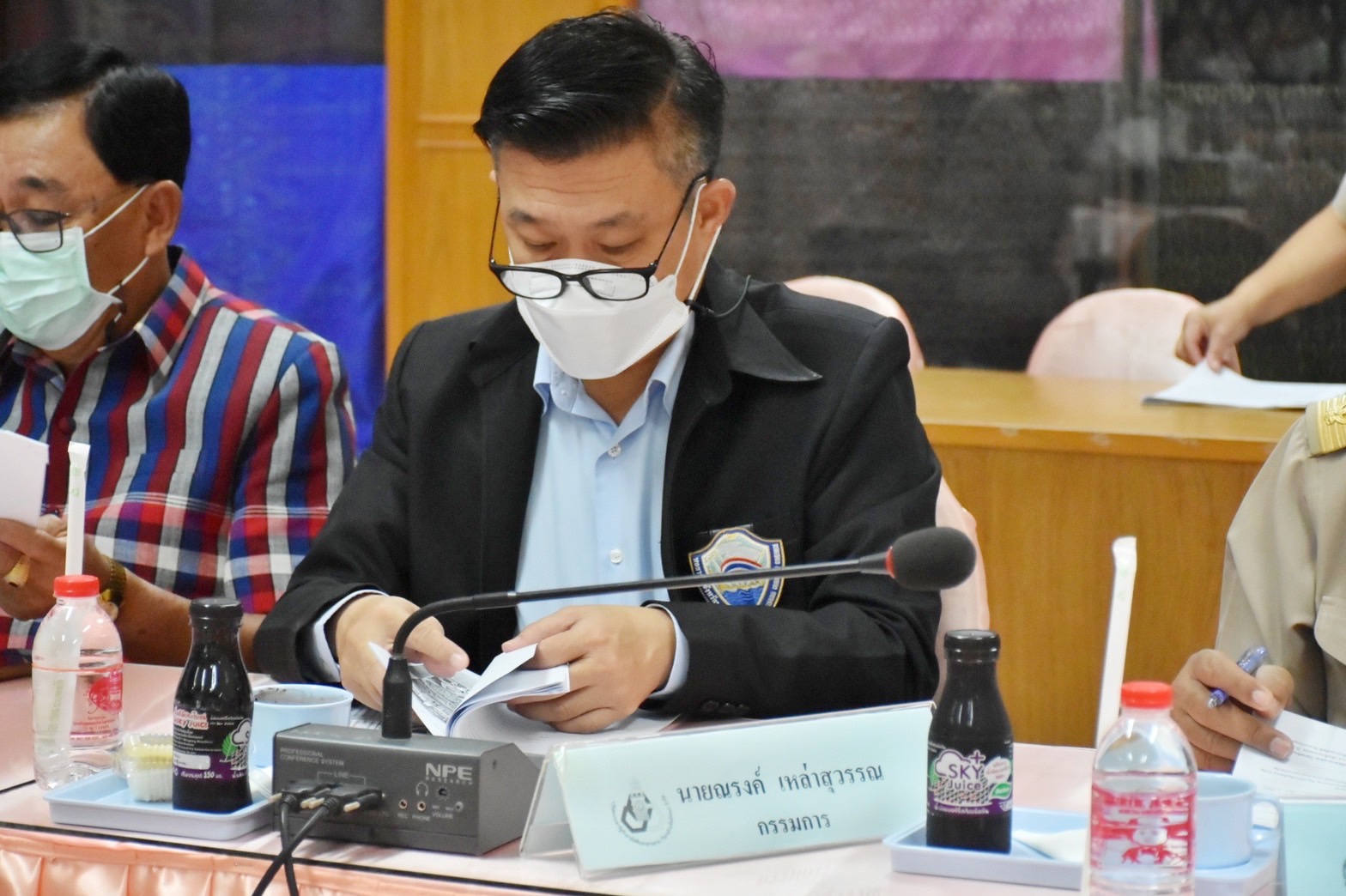 พช.มหาสารคาม ร่วมกับ บริษัท ประชารัฐรักสามัคคีมหาสารคาม (วิสาหกิจเพื่อสังคม) จำกัด จัดประชุ่มประจำเดือนเพื่อสรุปผลการดำเนินงานพัฒนาเศรษฐกิจฐานราก