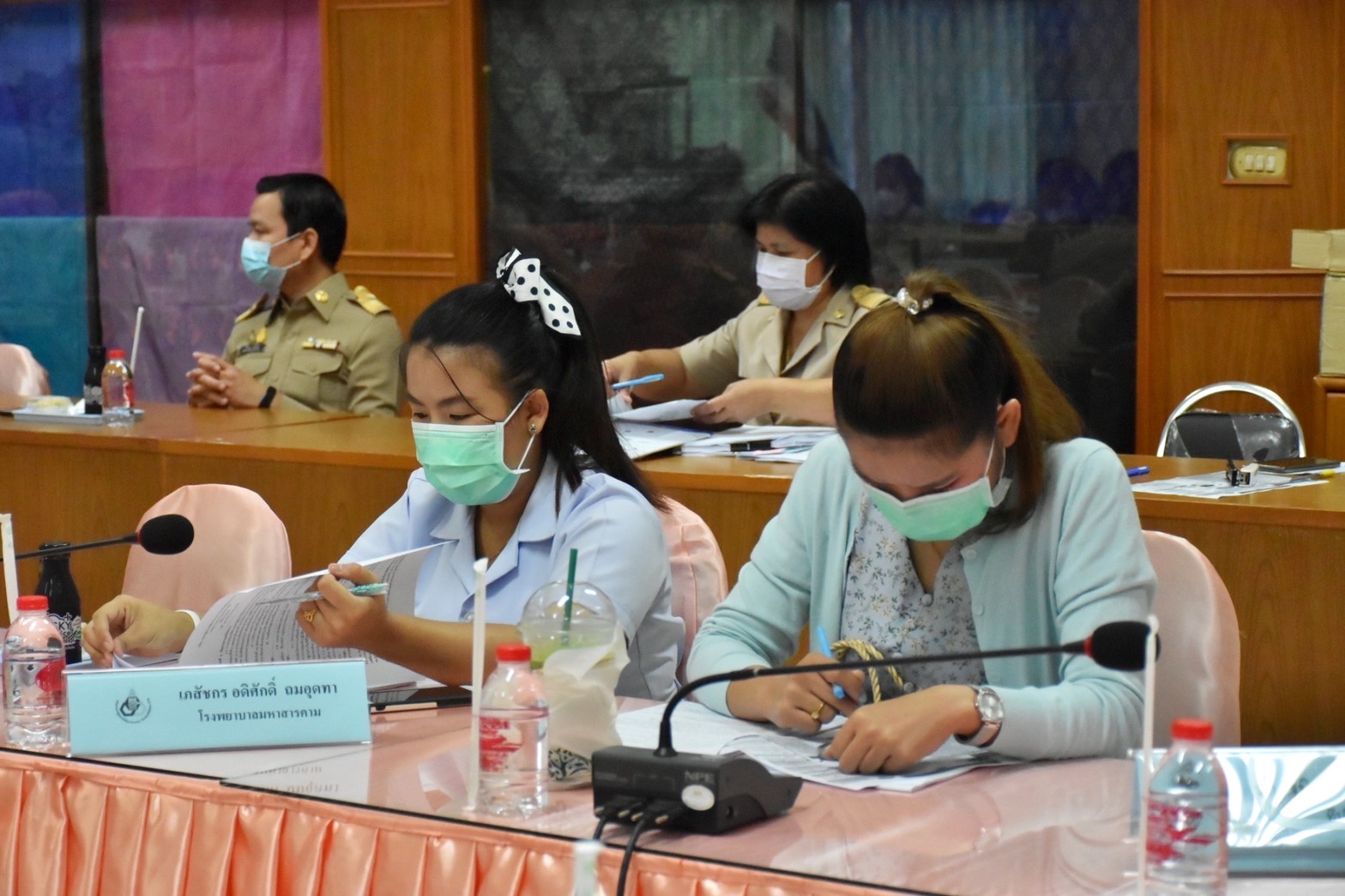พช.มหาสารคาม ร่วมกับ บริษัท ประชารัฐรักสามัคคีมหาสารคาม (วิสาหกิจเพื่อสังคม) จำกัด จัดประชุ่มประจำเดือนเพื่อสรุปผลการดำเนินงานพัฒนาเศรษฐกิจฐานราก