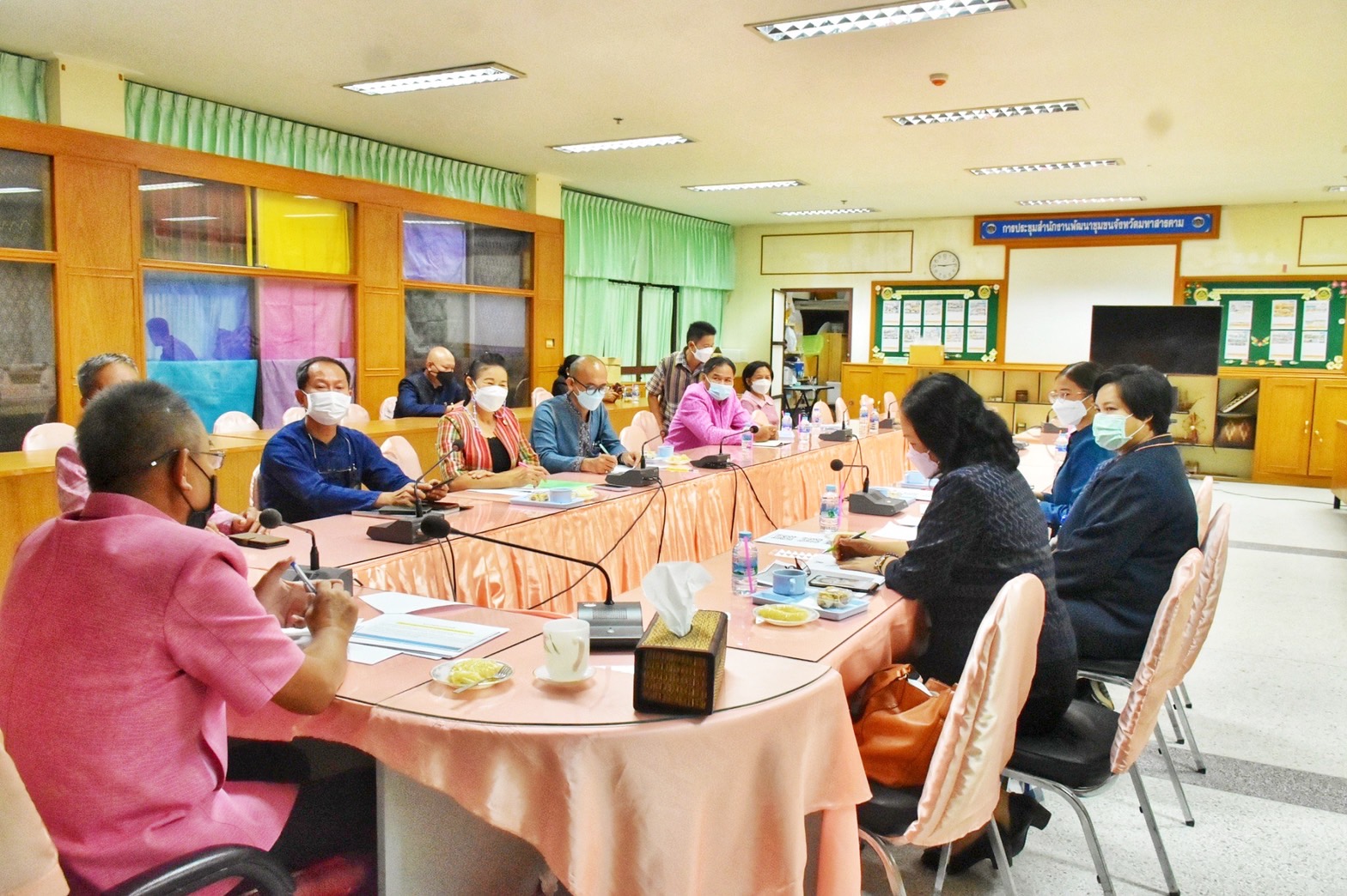 พช.มหาสารคาม รับการตรวจประเมินผลการดำเนินงานกรมการพัฒนาชุมชน ประจำปี 2565