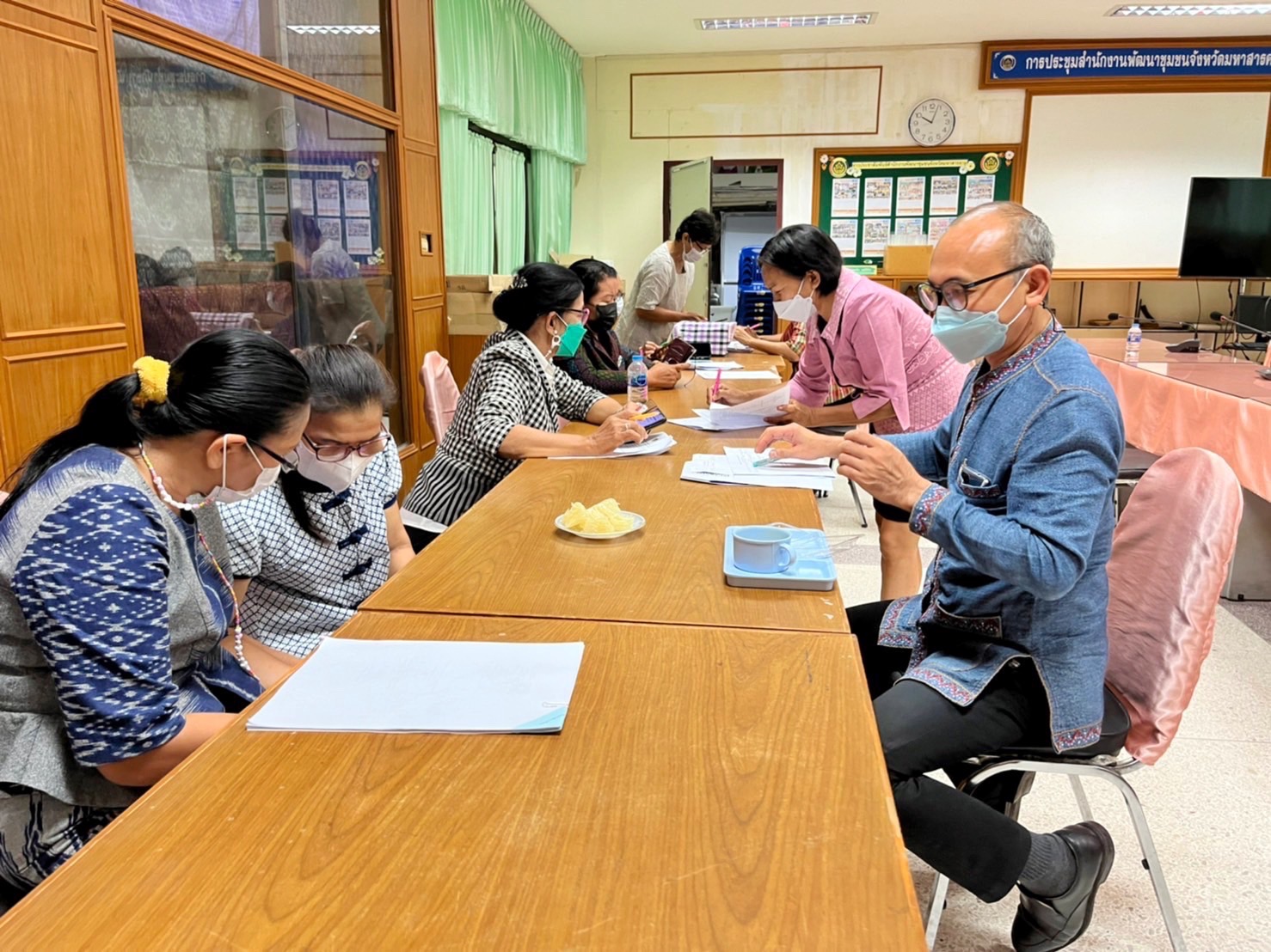 พช.มหาสารคาม รับการตรวจประเมินผลการดำเนินงานกรมการพัฒนาชุมชน ประจำปี 2565