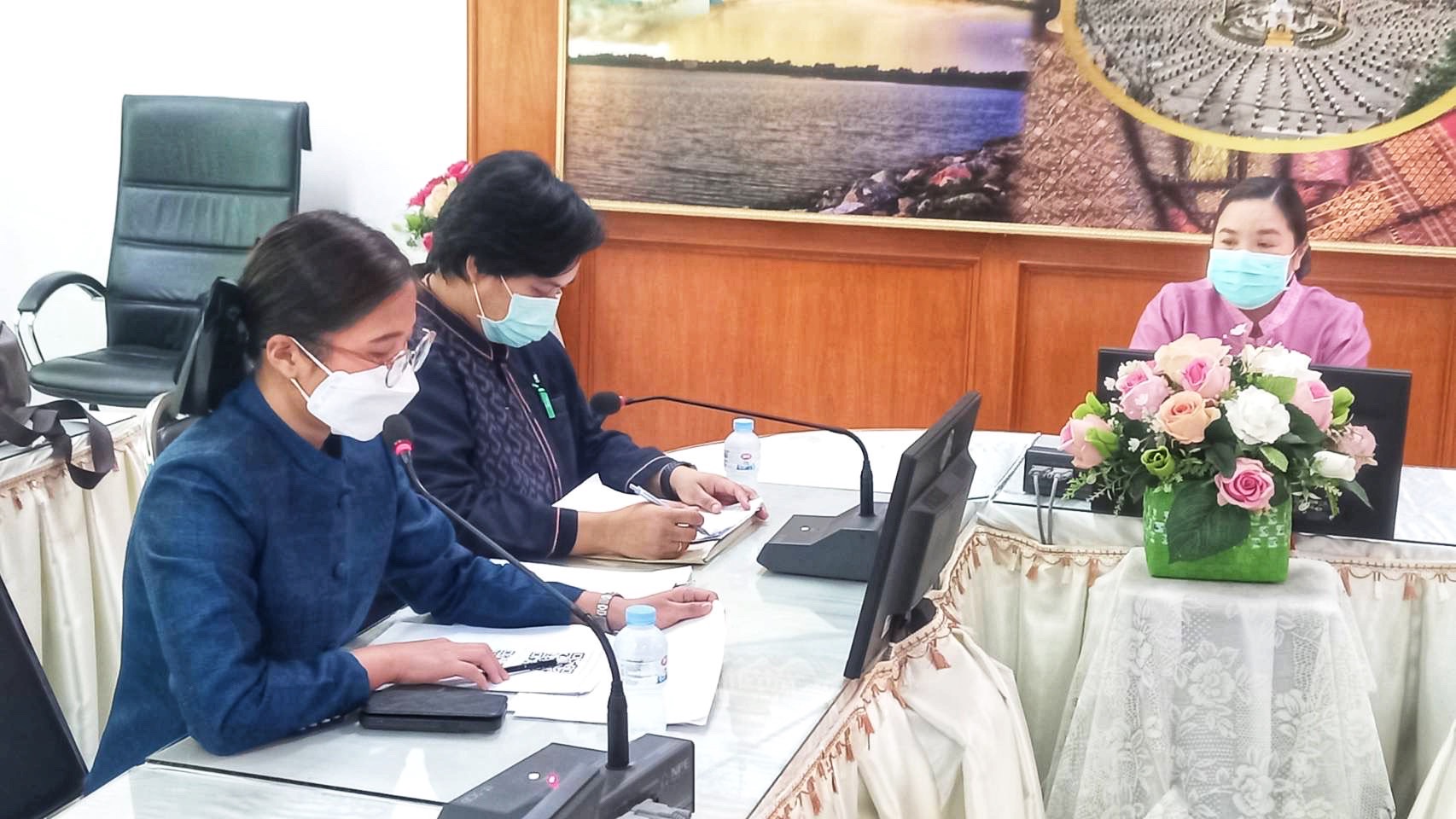พช.มหาสารคาม รับการตรวจประเมินผลการดำเนินงานกรมการพัฒนาชุมชน ประจำปี 2565