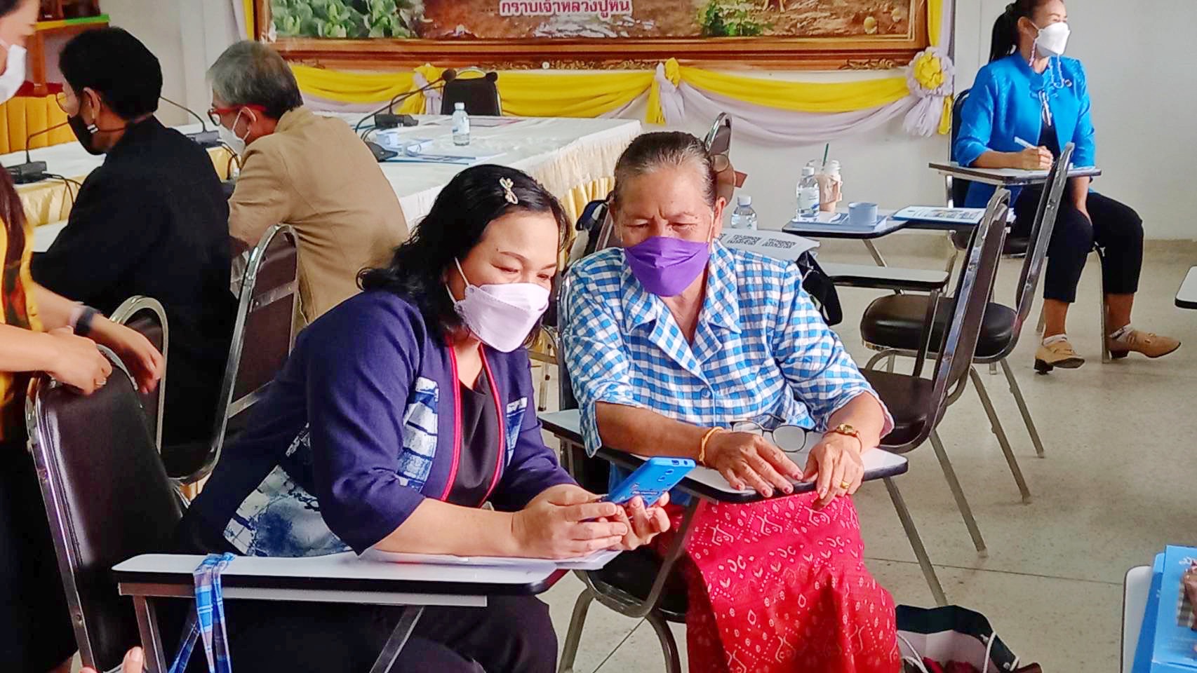 พช.มหาสารคาม รับการตรวจประเมินผลการดำเนินงานกรมการพัฒนาชุมชน ประจำปี 2565 พื้นที่อำเภอชื่นชม และ อำเภอโกสุมพิสัย