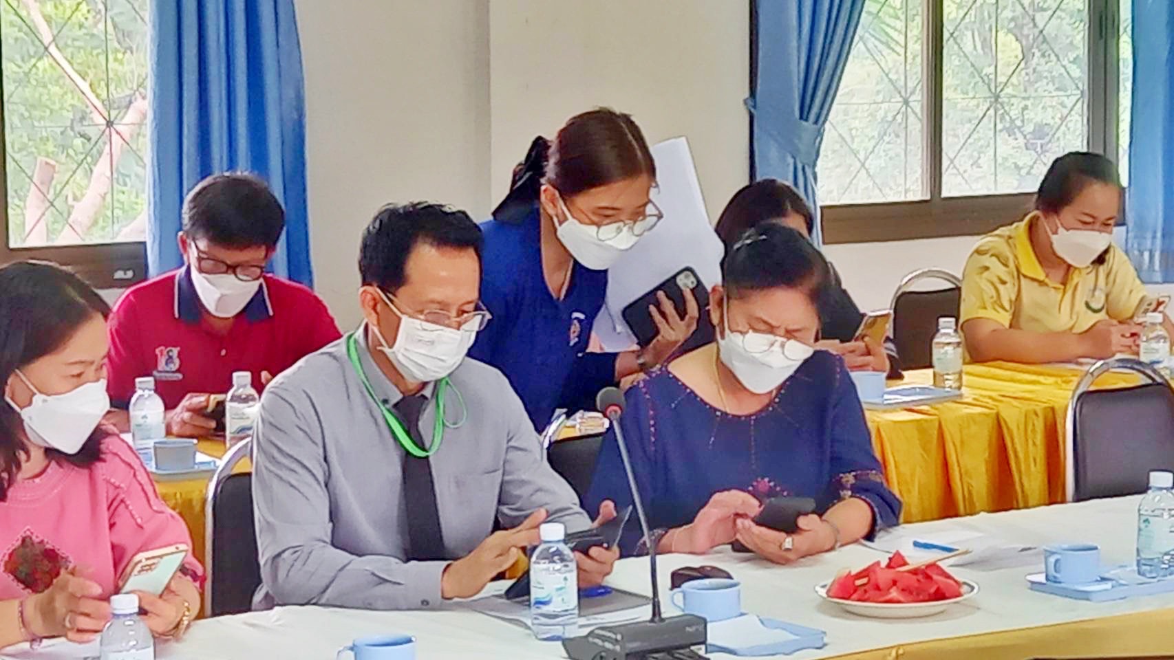 พช.มหาสารคาม รับการตรวจประเมินผลการดำเนินงานกรมการพัฒนาชุมชน ประจำปี 2565 พื้นที่อำเภอชื่นชม และ อำเภอโกสุมพิสัย