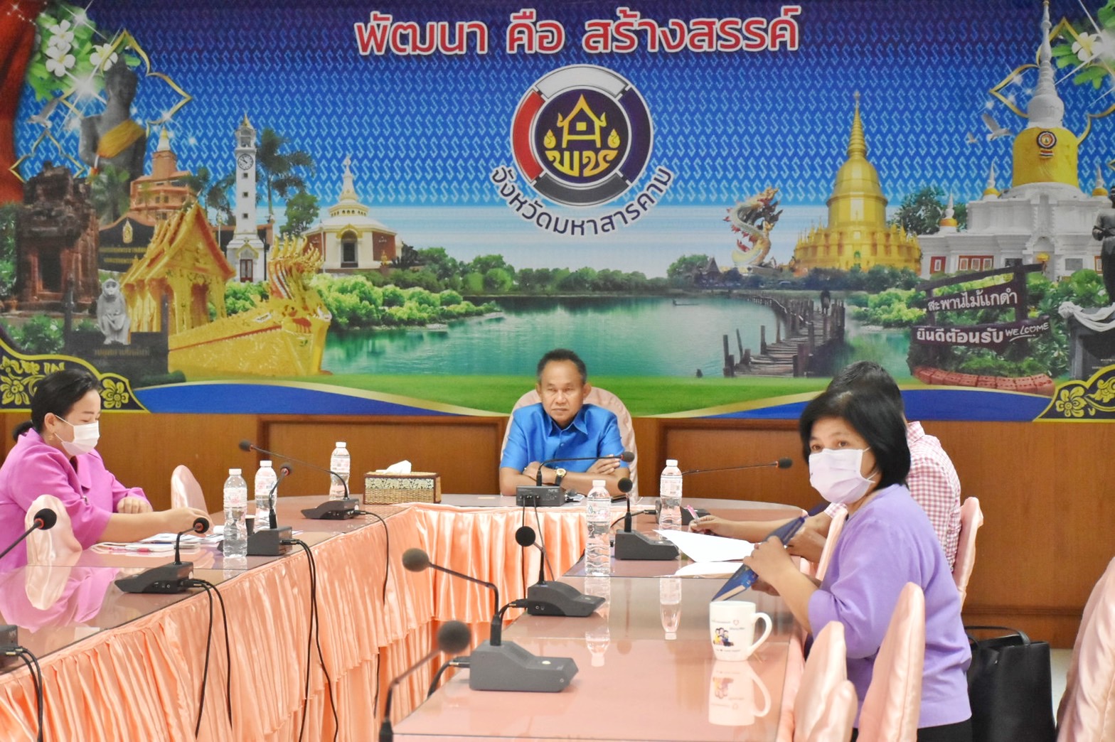 พช.มหาสารคาม ร่วมประชุมประจำเดือนกรมการพัฒนาชุมชน ครั้งที่ 9/2565 ผ่านระบบวีดีทัศทางไกล (Video Conference)