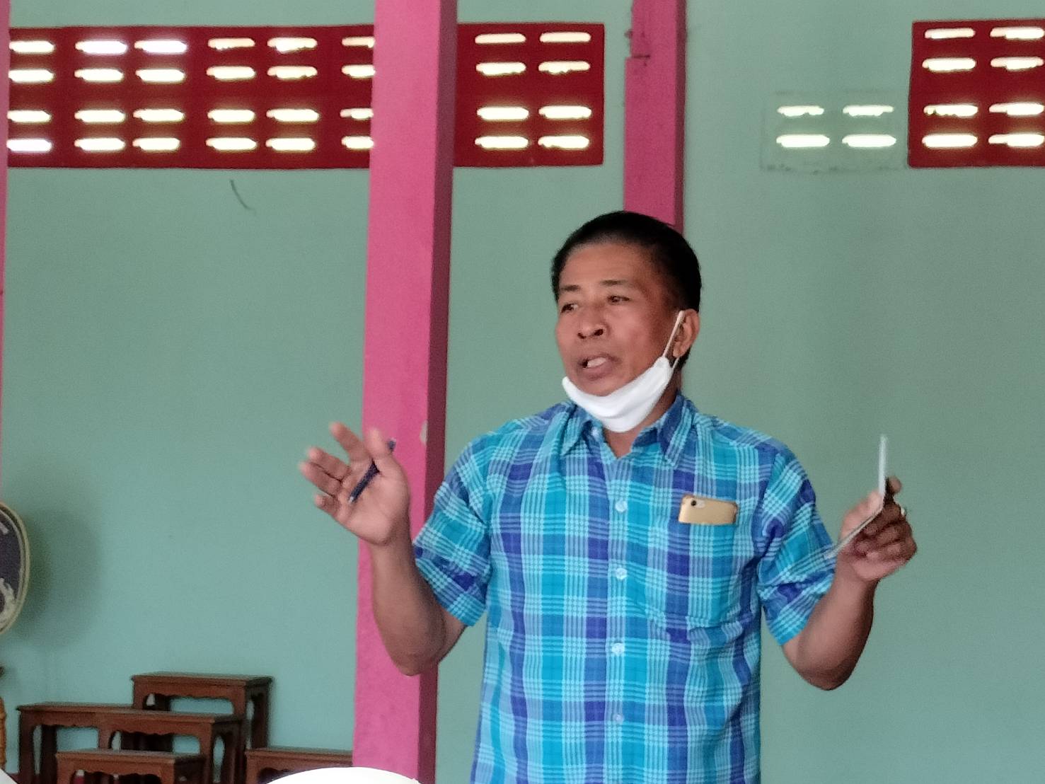 พช.อำเภอเชียงยืนลงพื้นที่ส่งสริมสนับสนุน และติดตามโครงการแก้ไขปัญหาความยากจน (กข.คจ.)