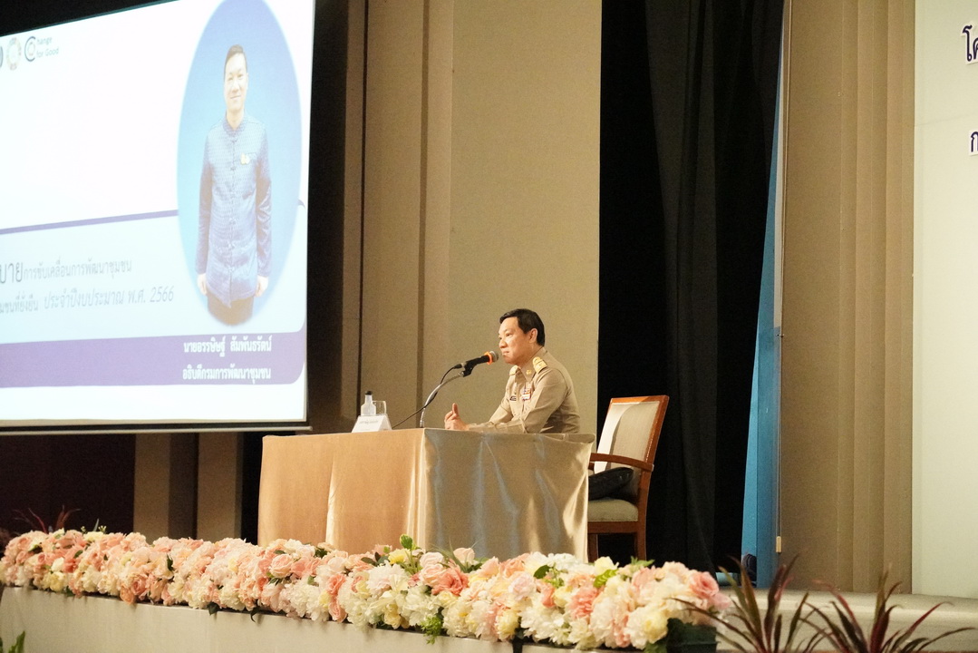 พช.มหาสารคาม ร่วมประชุมมอบนโยบายและแนวทางการดำเนินงานพัฒนาชุมชน ประจำปีงบประมาณ พ.ศ. 2566